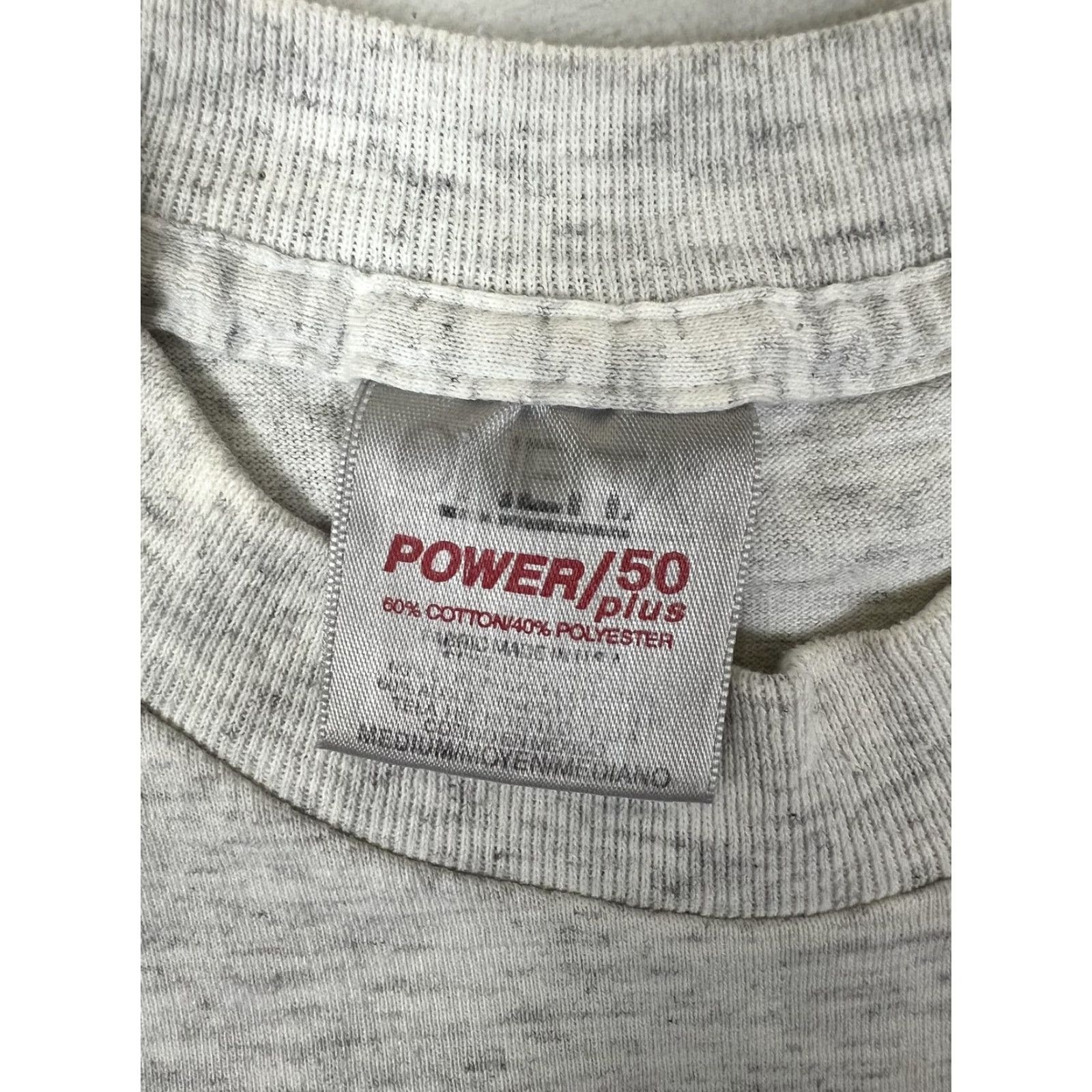 Vintage VINTAGE Oneita T-Shirt Mens Medium Gray Caution 0 To Bitch Graphic 90s Funny Crew Neck Short Sleeve Size US M / EU 48-50 / 2 - 3 Thumbnail