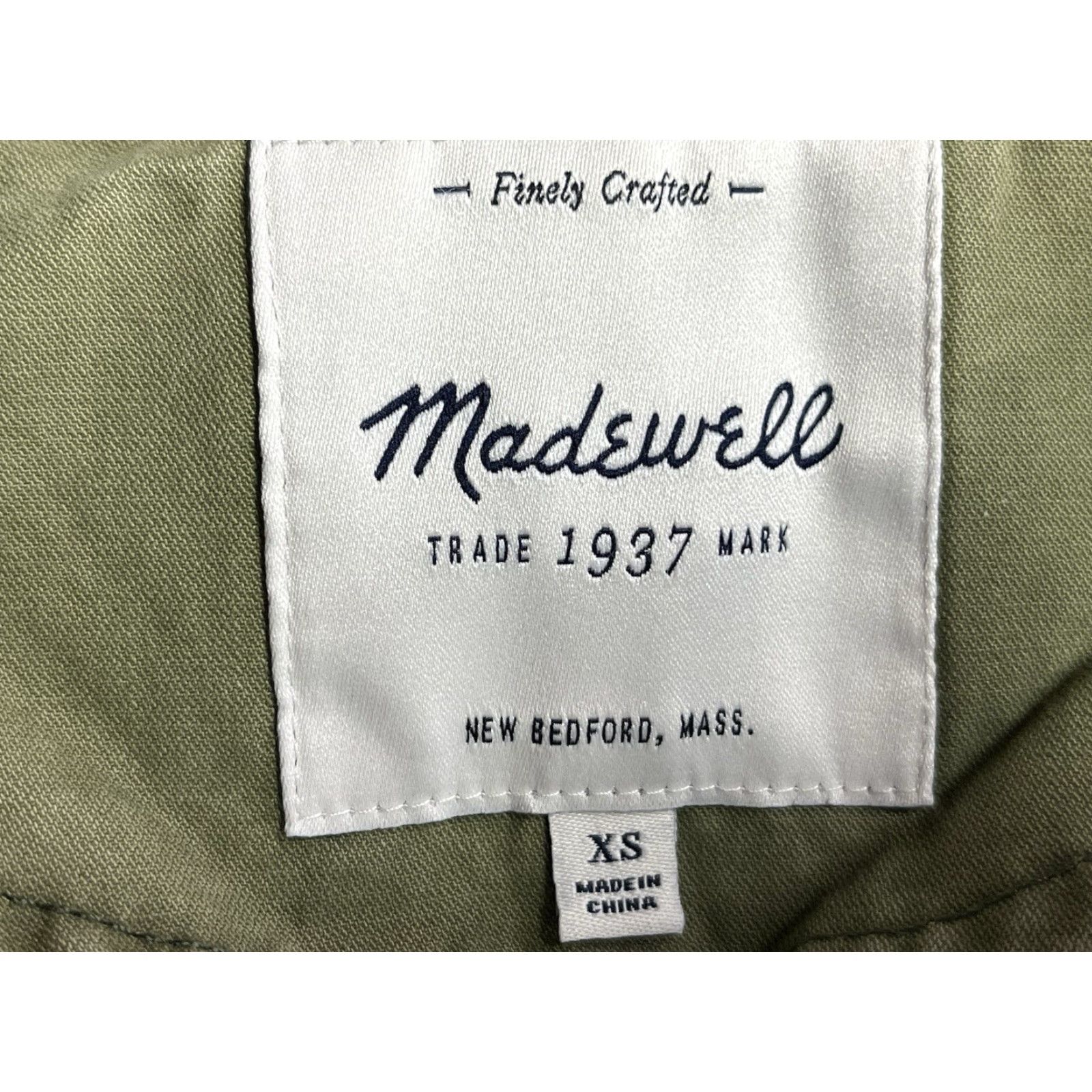 Madewell Madewell Jacket Womens XS Green Cotton Military Field Jacket Zip Upxs? Size XS / US 0-2 / IT 36-38 - 6 Thumbnail