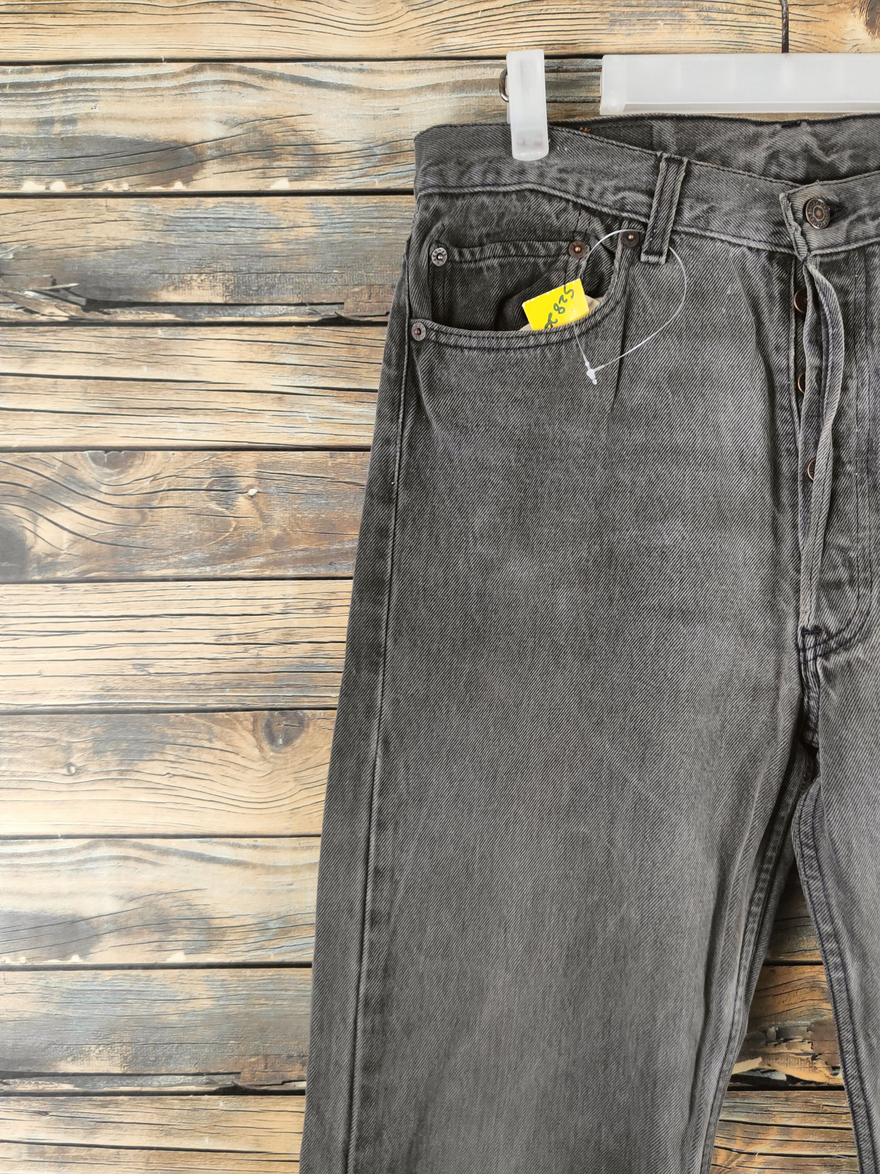 Levi's 501 Levi's Black Distressed Ripped Jeans #S2820 Size US 33 - 3 Thumbnail