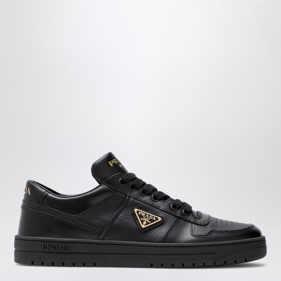 Prada o1d2blof0924 Leather Low-Top Sneakers in Black Size US 10 / IT 40 - 1 Thumbnail