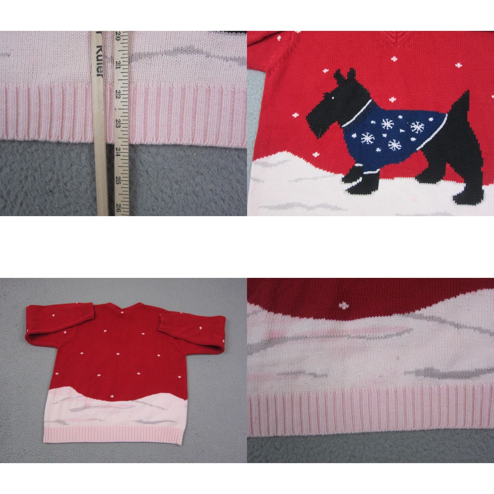 Liz Claiborne VINTAGE Liz Claiborne Sweater Womens L Red Knit Pullover 90s 80s Australia Size L / US 10 / IT 46 - 8 Thumbnail