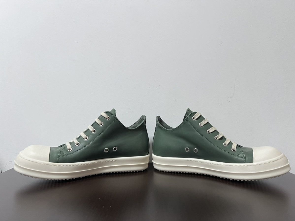 Rick Owens Rick Owens Teal Mainline Leather Low Ramones - Size 41 Size US 8 / EU 41 - 7 Thumbnail