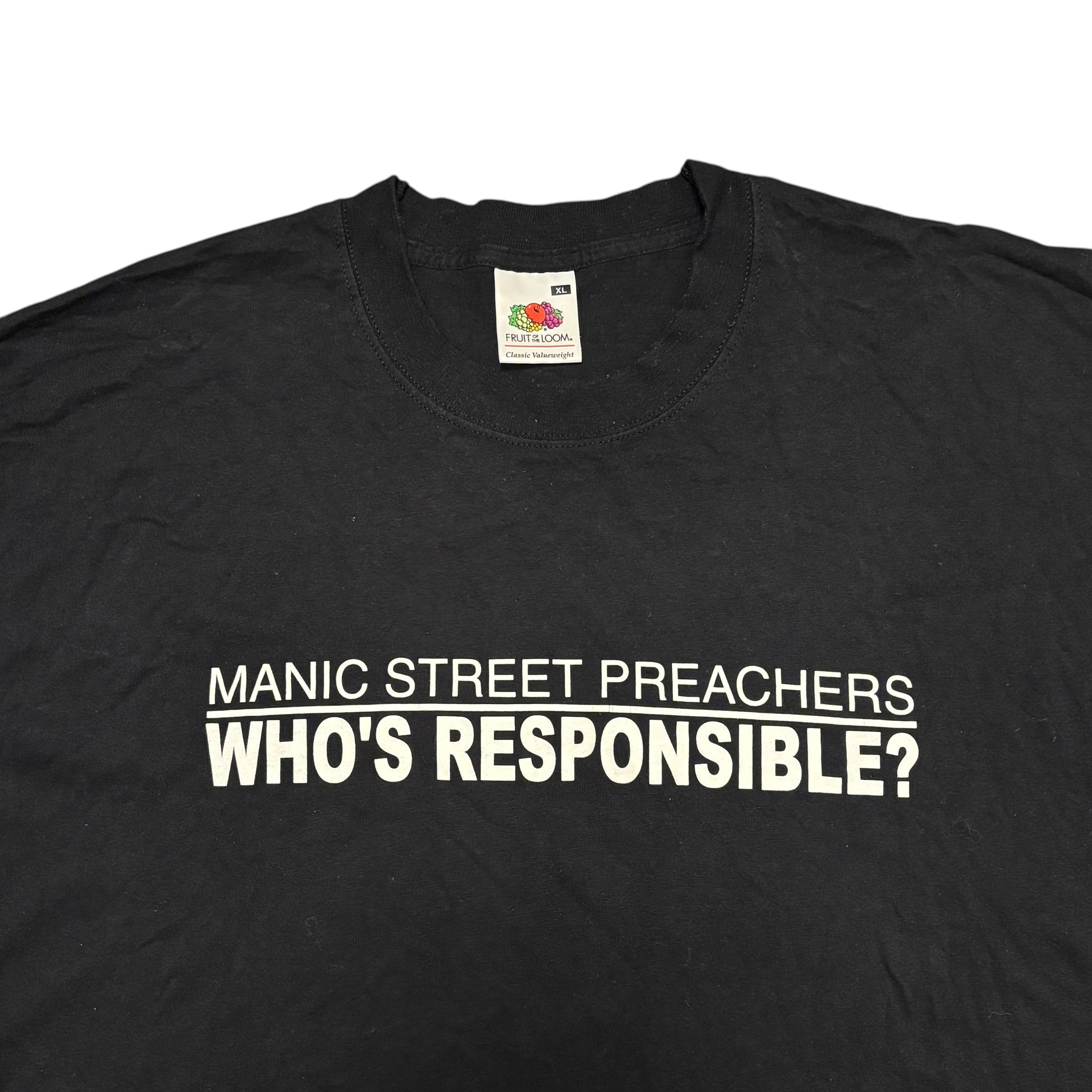 Band Tees Vintage Manic Street Preachers Shirt Britpop Band Tee Oasis Size US XL / EU 56 / 4 - 4 Thumbnail