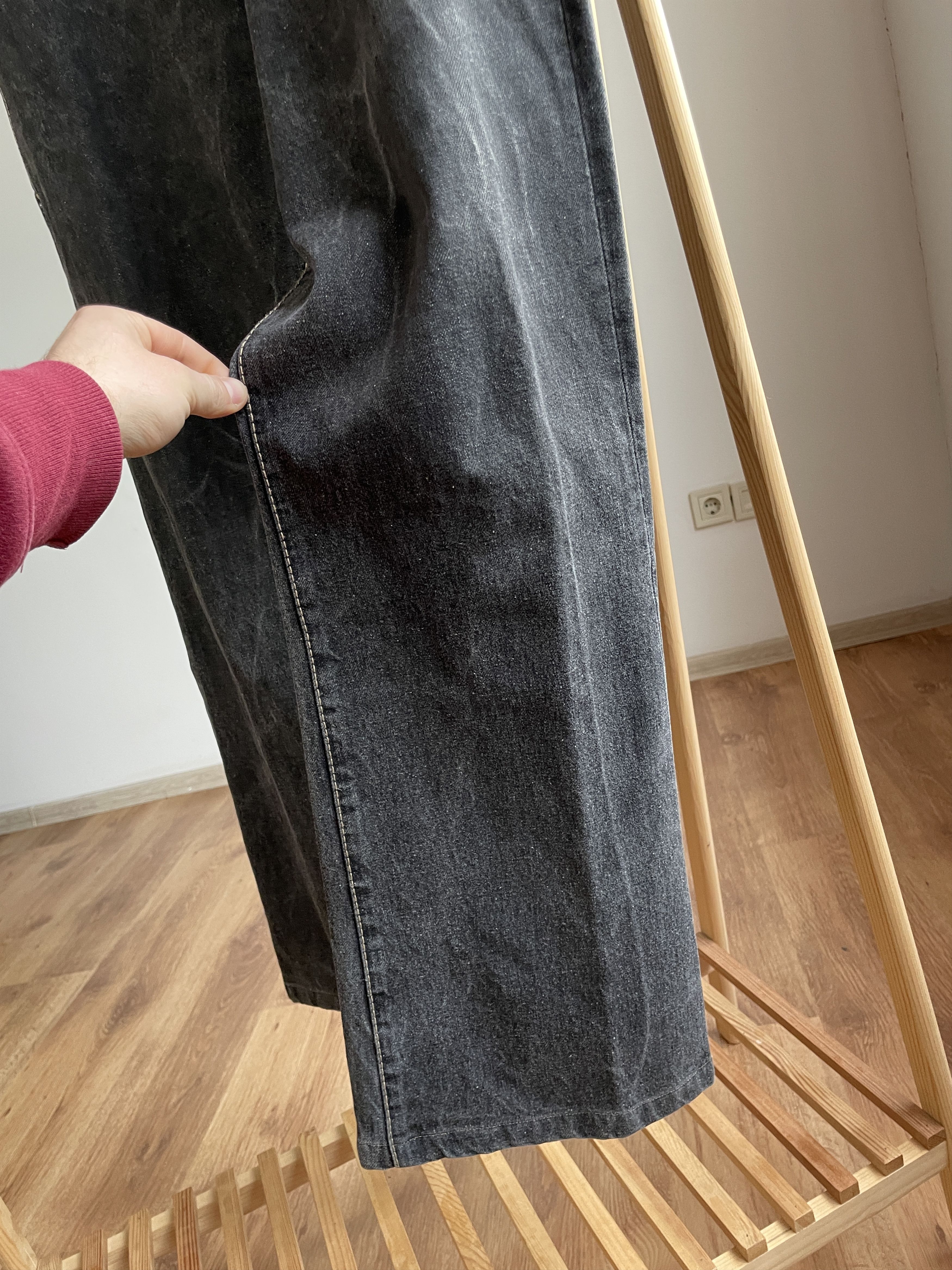 Neil Barrett Neil Barrett Vintage Bootcut Distressed Washed Black Denim Size US 38 / EU 54 - 10 Thumbnail