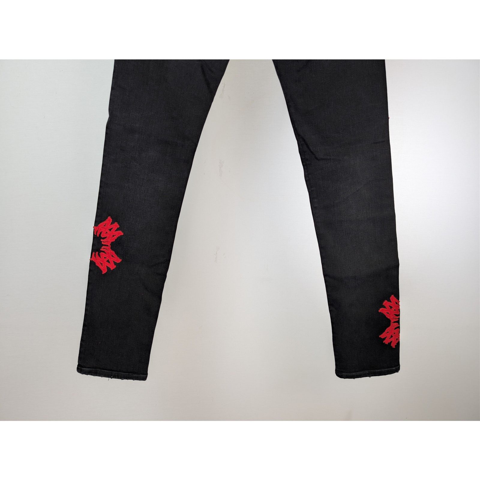 Amiri o1rshd1 MA Quad Applique Skinny Jeans in Black Size US 32 / EU 48 - 13 Thumbnail