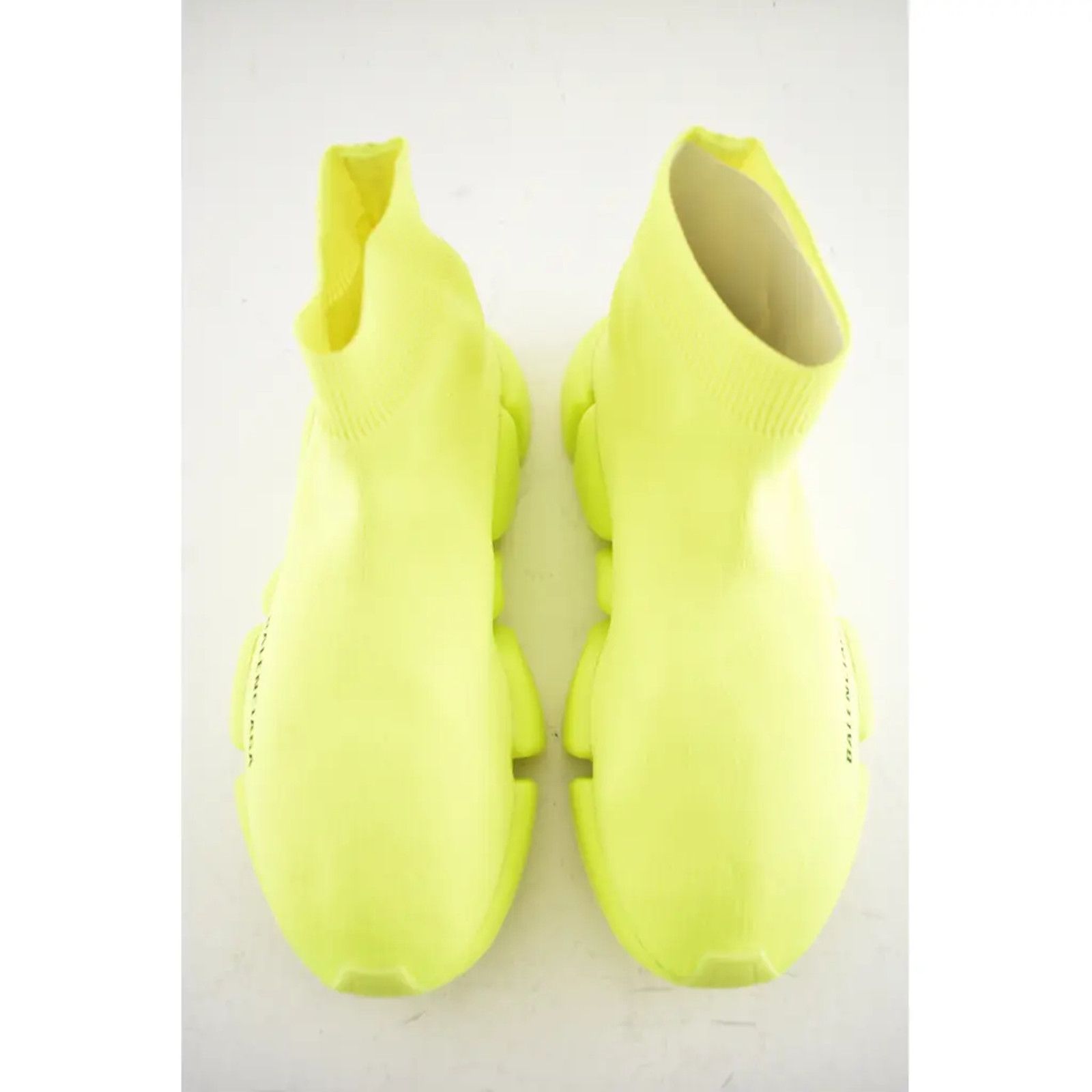 Balenciaga Balenciaga Speed 2.0 Sock Fluo Yellow Neon High Top Knit Size US 7 / IT 37 - 7 Thumbnail