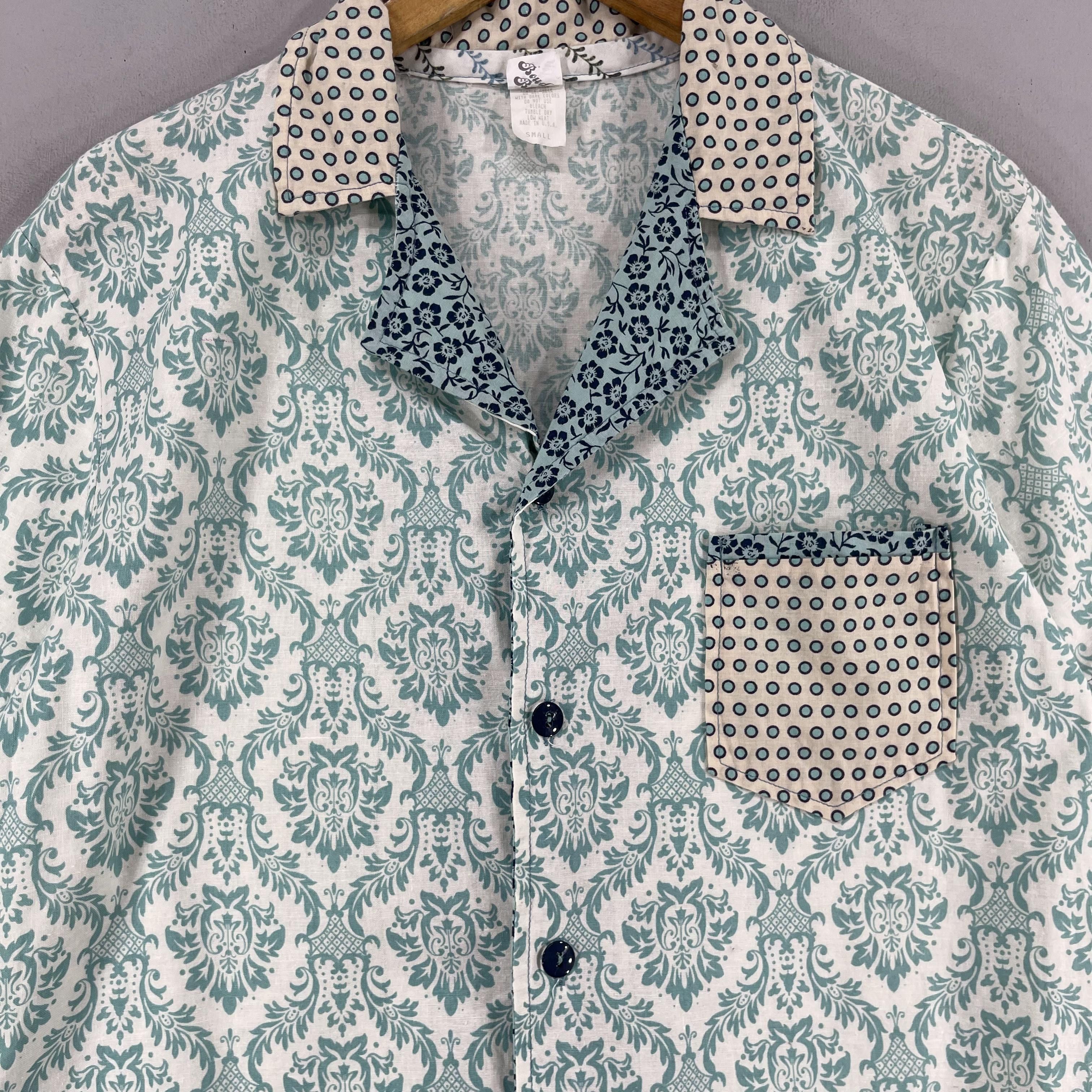 Japanese Brand Vintage Abstract Hawaii Tribal Native Flower Motive Shirt Size US S / EU 44-46 / 1 - 2 Thumbnail