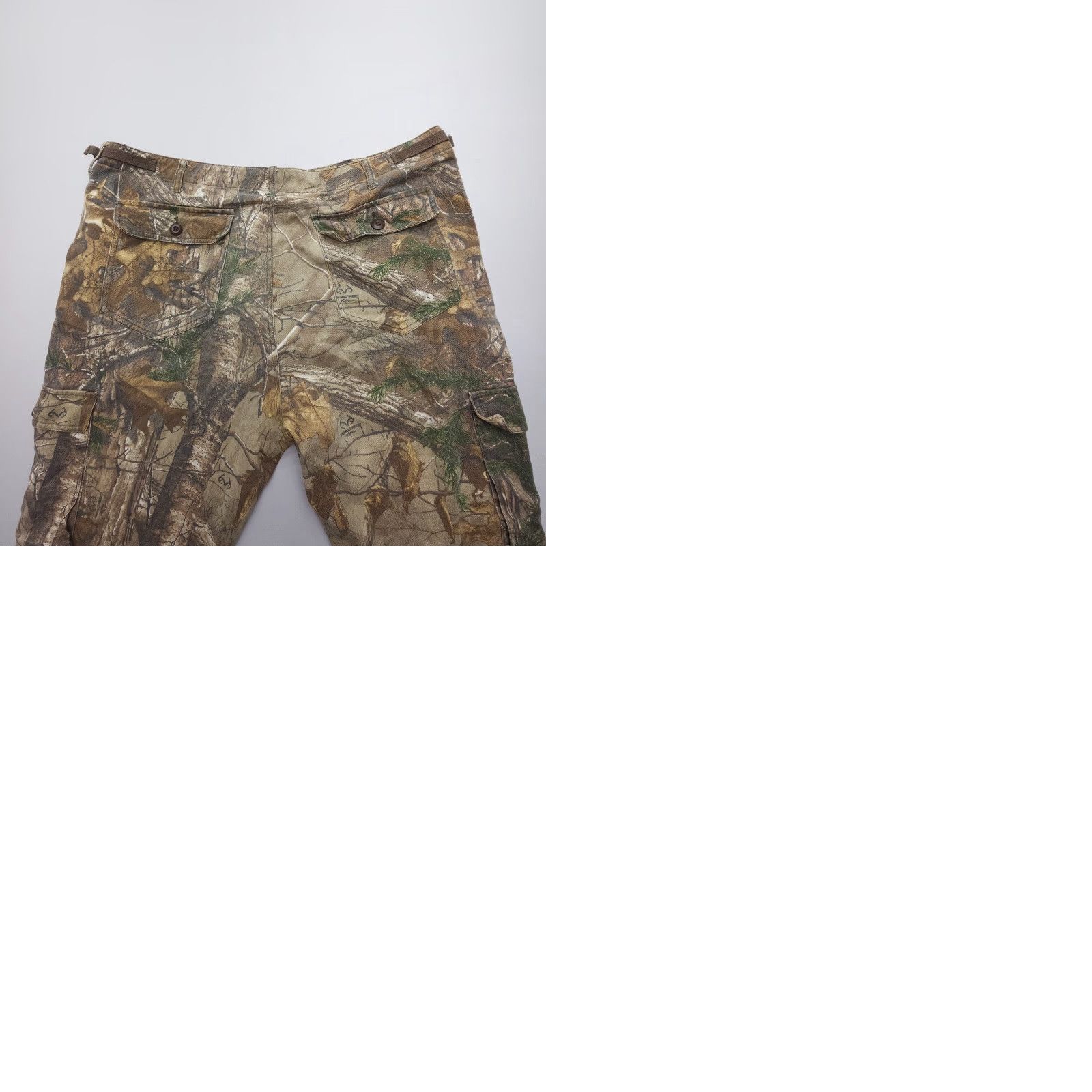 Vintage Cabela's Cargo Pants Mens 42 Tall Camouflage Camo Cotton Polyester Twill 34" Inseam Cargo Pocket Flat Front Regular Size US 42 / EU 58 - 9 Thumbnail