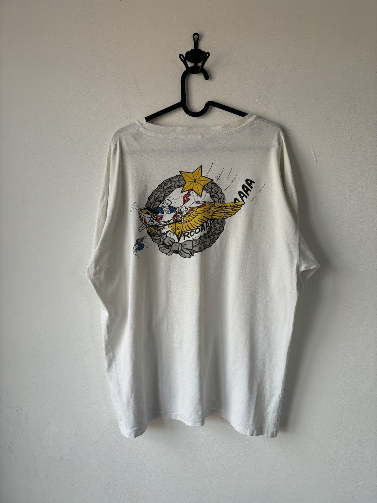 Hanes Vintage 90s Air Force Tee Size US XL / EU 56 / 4 - 1 Thumbnail