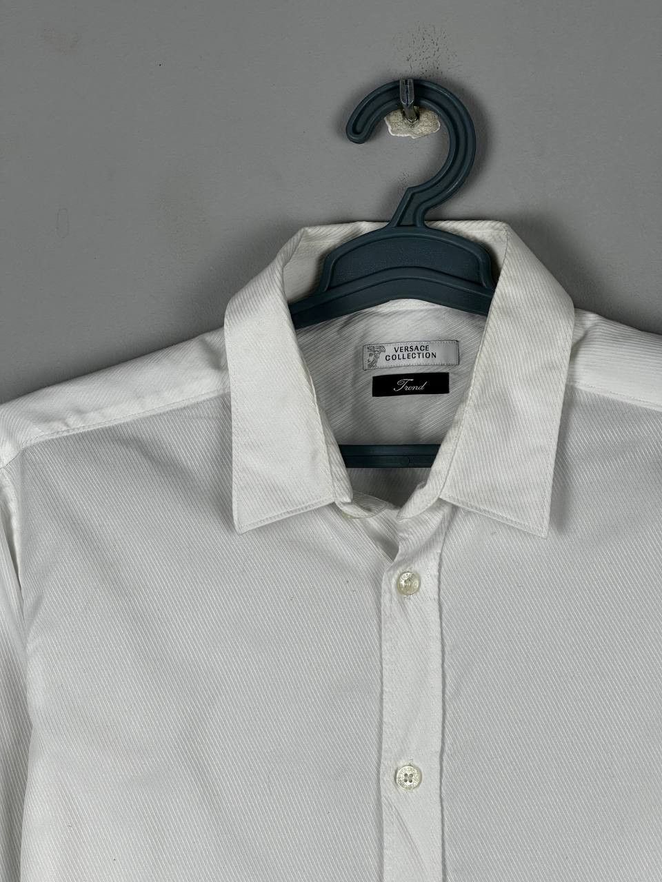Versace Versace White Luxury Long Sleeve Shirt Size US L / EU 52-54 / 3 - 5 Thumbnail