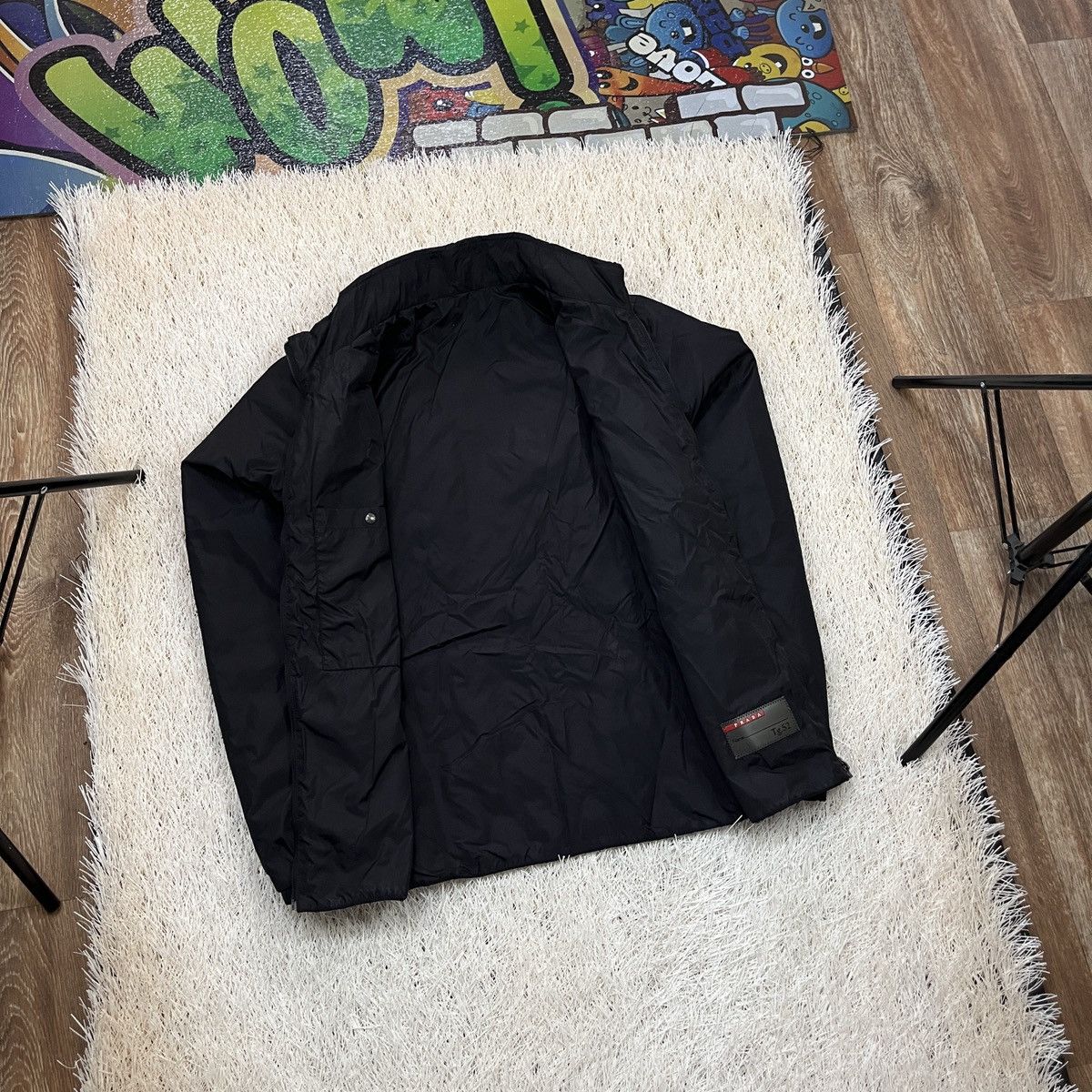 Prada Vintage Prada Black Nylon Bomber Jacket Sport Gore-Tex Size US L / EU 52-54 / 3 - 16 Thumbnail