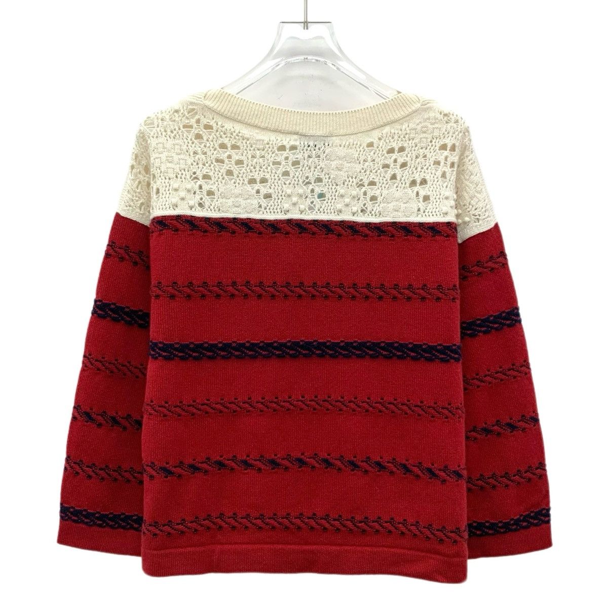 Chanel Chanel Striped Cashmere Long Sleeve Knit Sweater K26WX Size XXS / US 00 / IT 34 - 2 Thumbnail