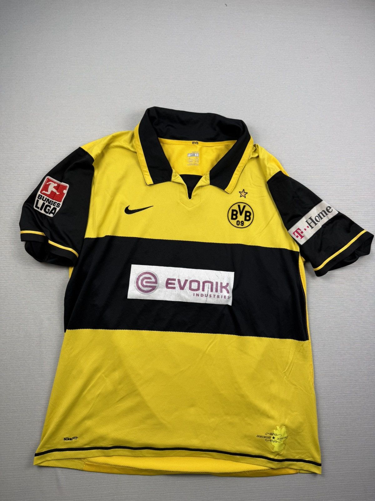 Nike Borrusia dortmund 2007-8 petric shirt Size US XL / EU 56 / 4 - 1 Thumbnail