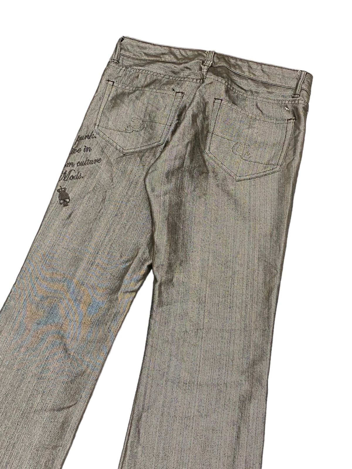 If Six Was Nine × Japanese Brand × Le Grande Bleu (L.G.B.) Flare Custom Culture Jean Unique Colour Retro Punk 90s Scene Size US 29 - 11 Thumbnail