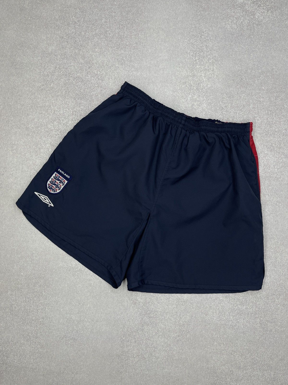 パンツ 00s UMBRO England Check Shorts Umbro × Vintage Vintage Umbro England Navy Soccer Shorts Y2K