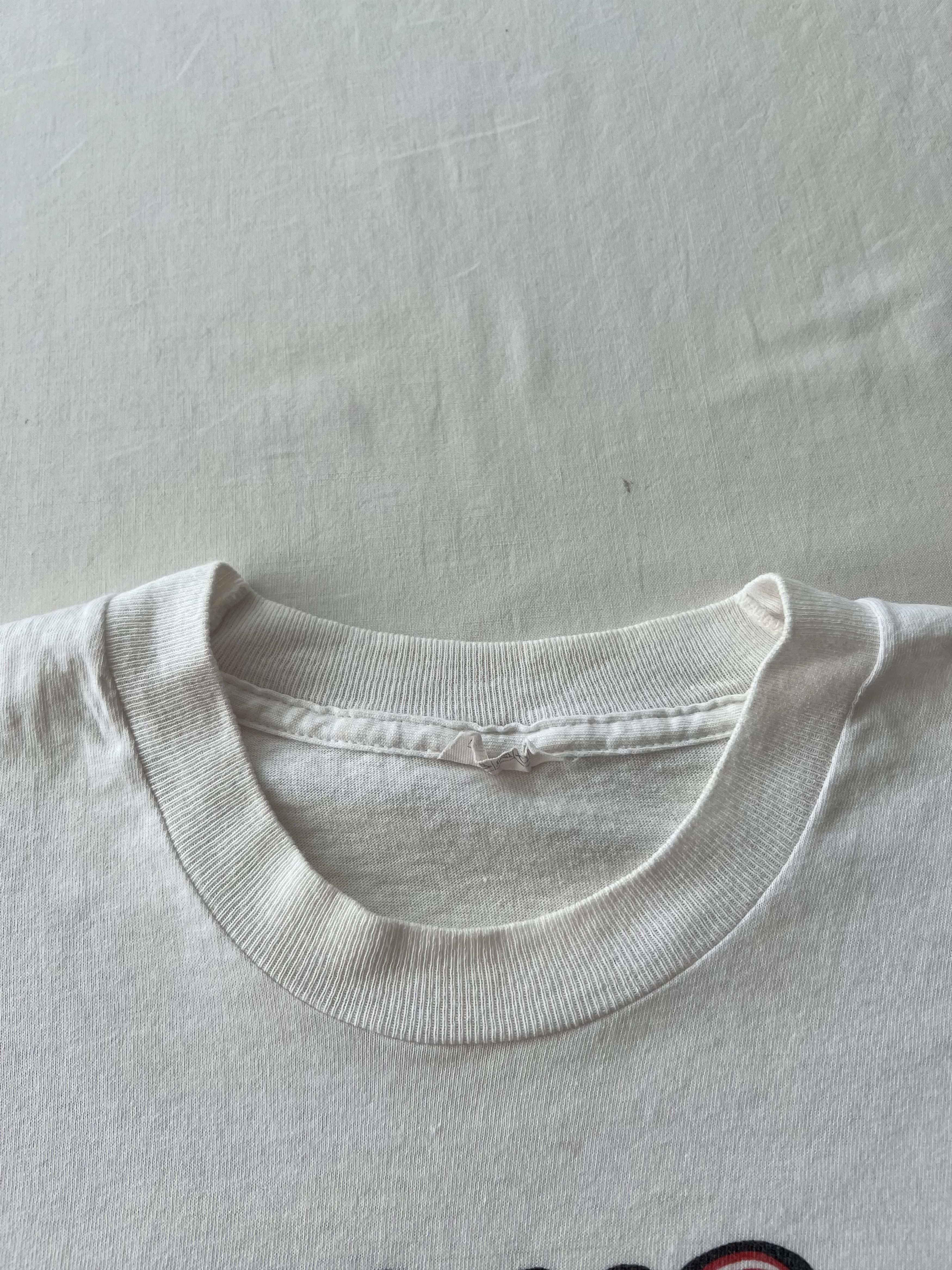 Vintage Vintage 90s Condom Safe Sex Sexy Single Stitch White T-shirt Size US XL / EU 56 / 4 - 9 Thumbnail