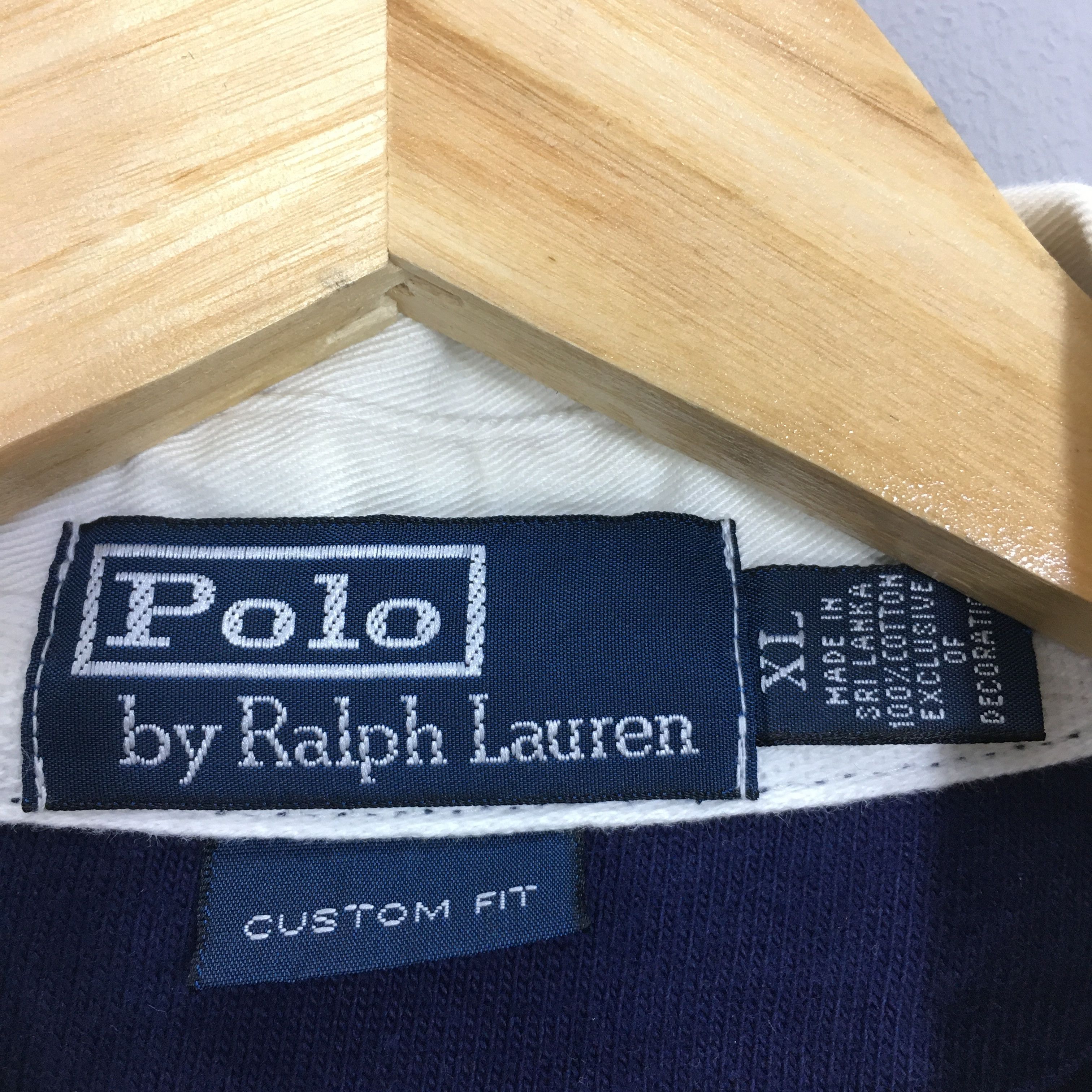 Polo Ralph Lauren Vintage 90s Polo Ralph Lauren Striped Rugby Shirt XLarge Size US XL / EU 56 / 4 - 5 Thumbnail