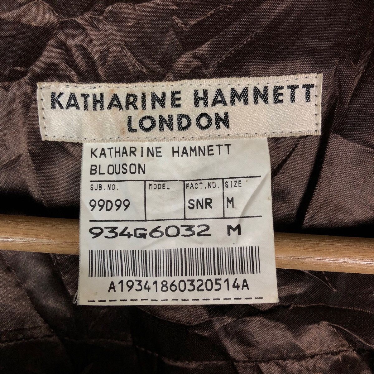 Katharine Hamnett London Vintage Katharine Hamnett London Flat Button Medium Long Size US M / EU 48-50 / 2 - 6 Thumbnail