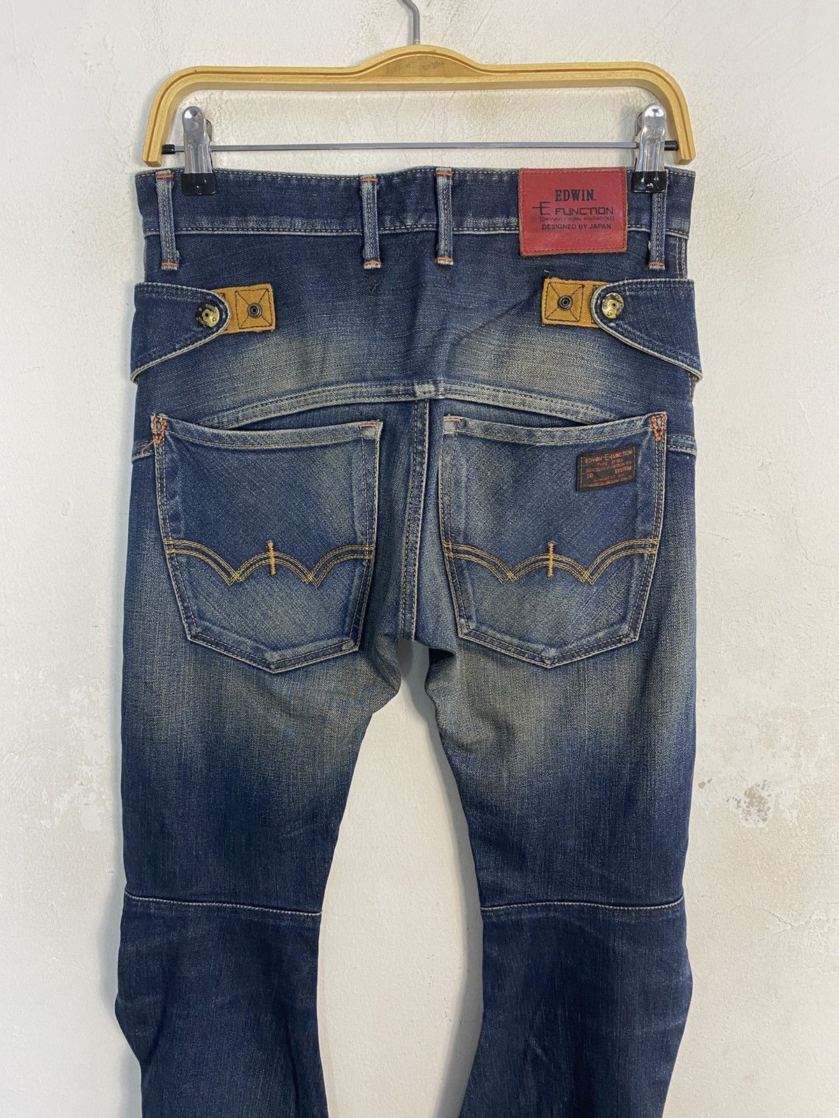 Edwin Edwin E Function 3D System Indigo Denim Unisex Size 28 Size US 29 - 7 Thumbnail