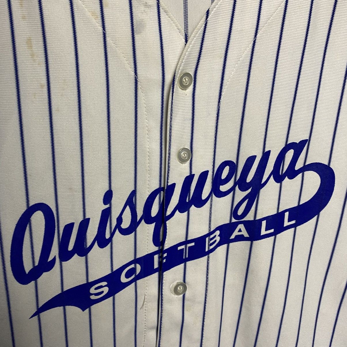 NFL Vintage Athletic Knit Quisqueya Softball 90’s button tee Size US L / EU 52-54 / 3 - 3 Thumbnail