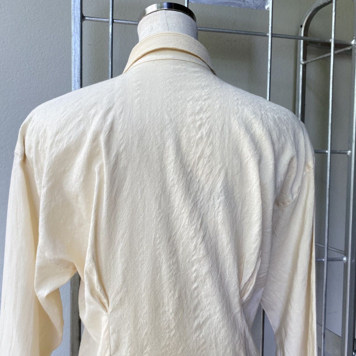 Dior Christian Dior Fitted Pale Yellow Wool Shirt Size M / US 6-8 / IT 42-44 - 22 Thumbnail