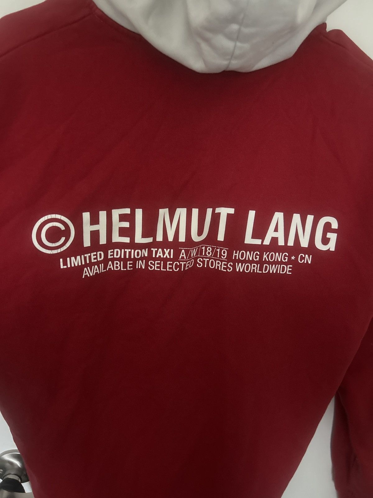 Helmut Lang Helmut lang Taxi hoodie red 2019 Size US S / EU 44-46 / 1 - 3 Thumbnail