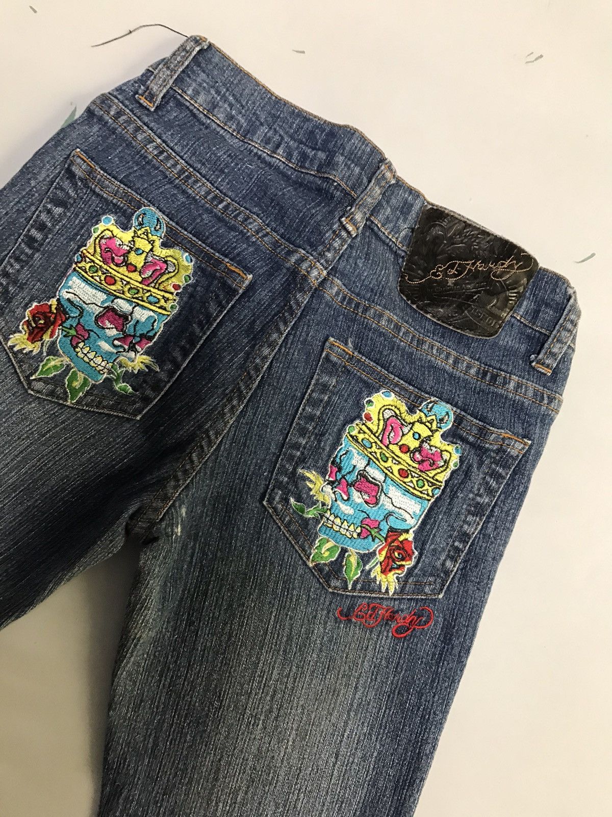 Ed Hardy Vintage Ed hardy embroidered denim Size 28" / US 6 / IT 42 - 12 Thumbnail