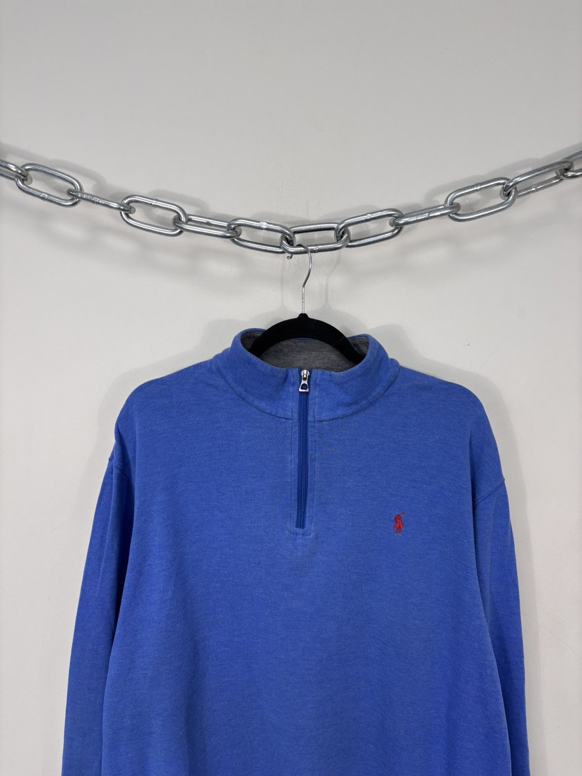 Polo Ralph Lauren Polo Ralph Lauren Men’s 1/4 Zip Sweater Jersey Pullover Blue Size US XL / EU 56 / 4 - 2 Thumbnail