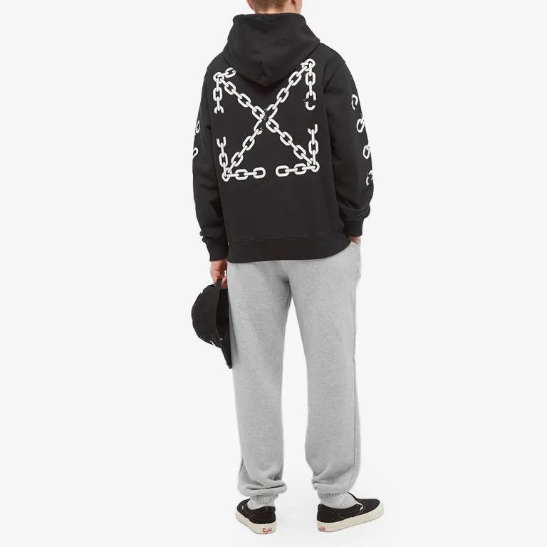 Off-White o1rshd1 Chain Arrow Slim Zip Hoodie in Black Size US XXL / EU 58 / 5 - 4 Thumbnail
