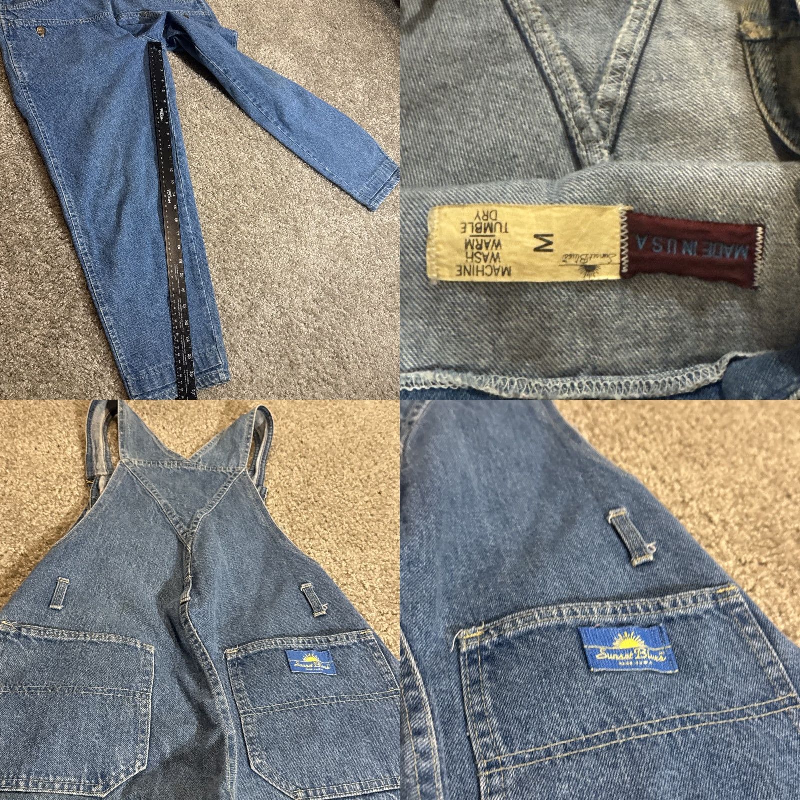 Vintage VINTAGE Sunset Blues Denim Jeans Overalls Men Adult Medium 80s Blue 38 28 Inseam Jeans Straight Size US 38 / EU 54 - 8 Thumbnail