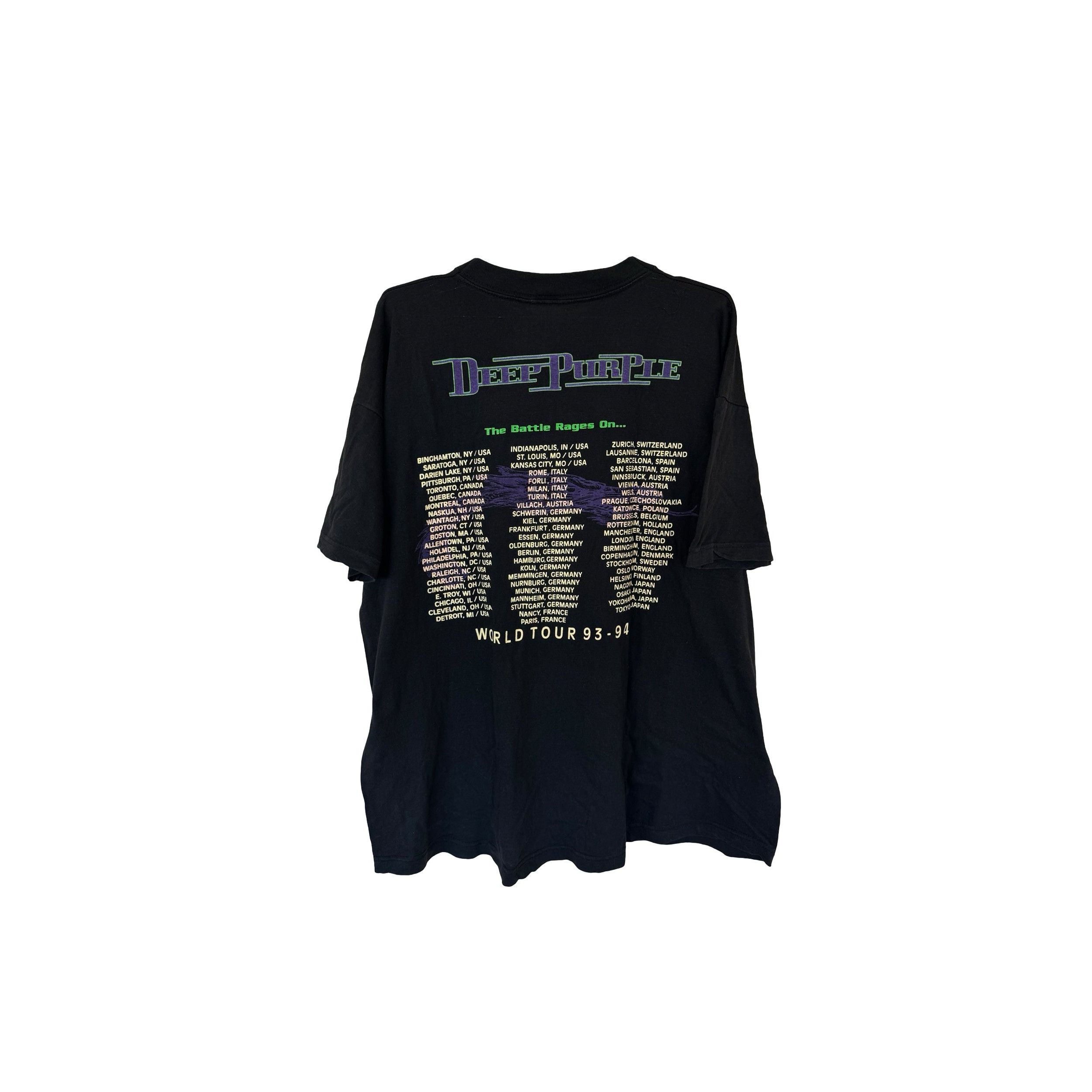Vintage Deep Purple World Tour 1993 Size US XL / EU 56 / 4 - 2 Thumbnail