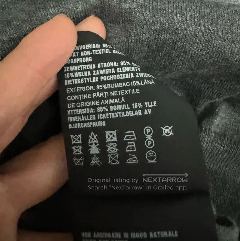 Prada Prada Men's Grey Wool Cardigan. Size US M / EU 48-50 / 2 - 5 Thumbnail