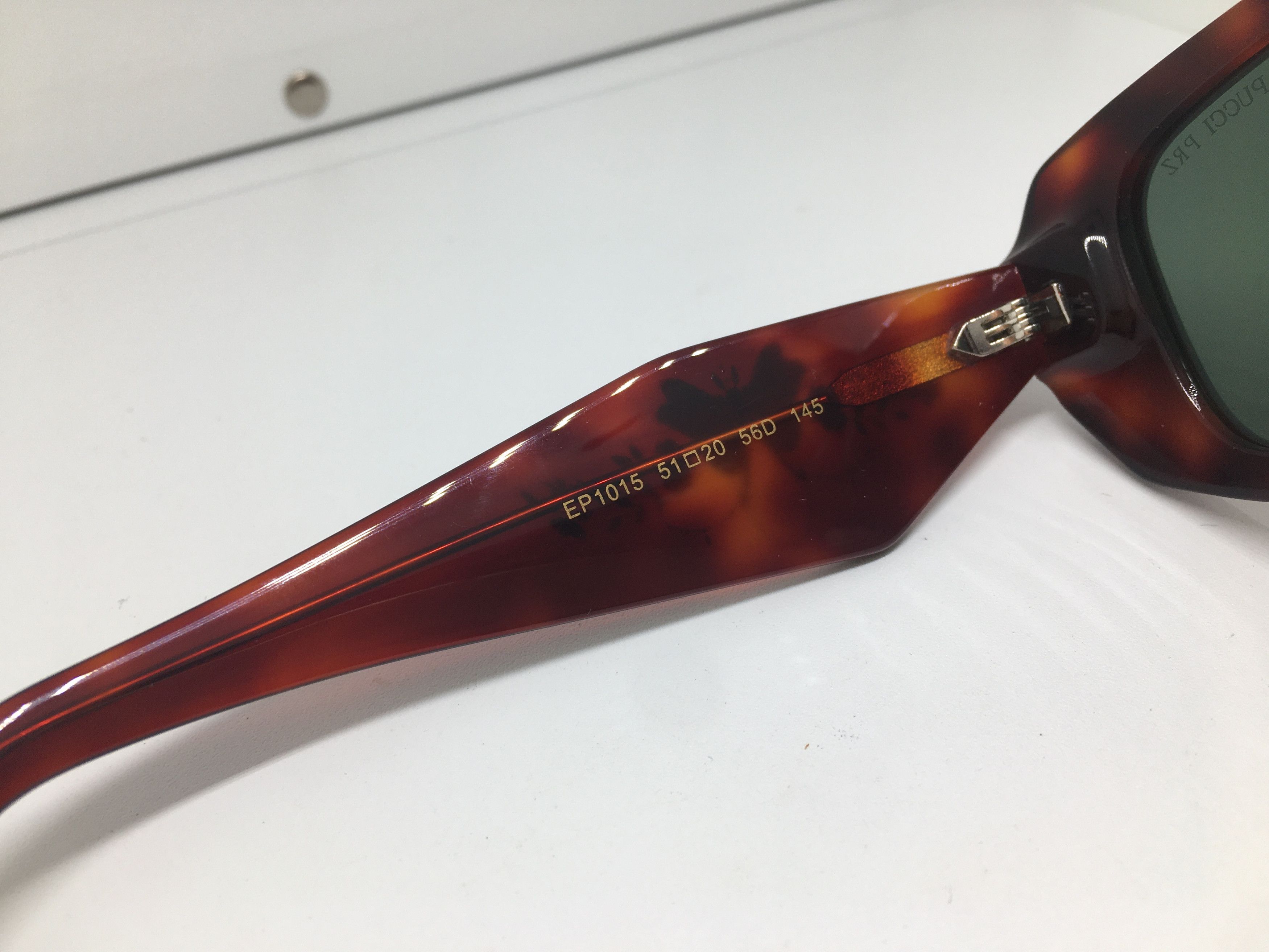Emilio Pucci Emilio Pucci Tortoise Acetate Sunglasses Frame Italy Size ONE SIZE - 7 Thumbnail