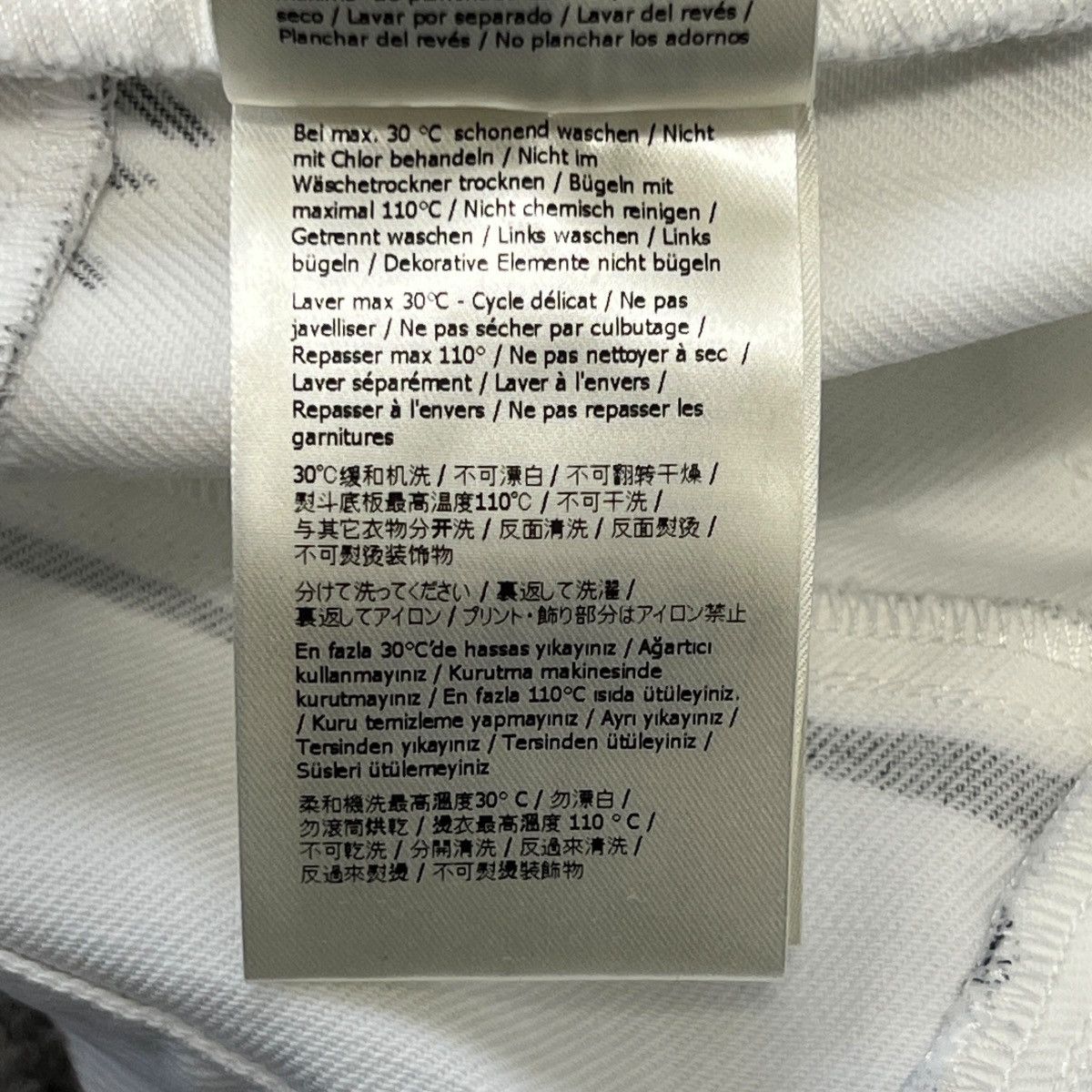Fendi FENDI × Joshua Vides 2020 Trompe-l’œil White Denim Pants Size 26" / US 2 / IT 38 - 10 Thumbnail