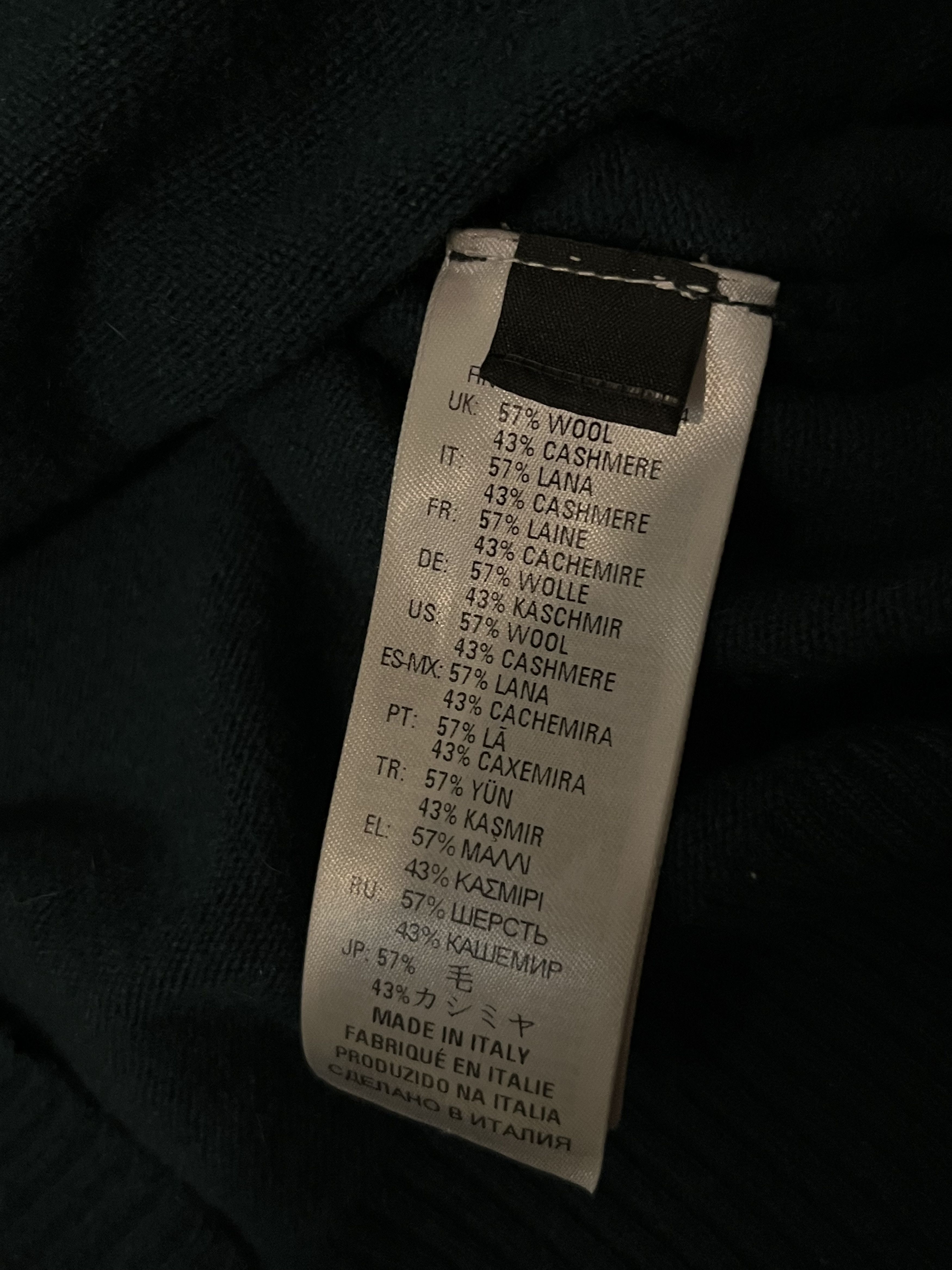 Diesel Diesel Cashmere & Wool Flipped Logo Light Knitwear Size US L / EU 52-54 / 3 - 5 Thumbnail
