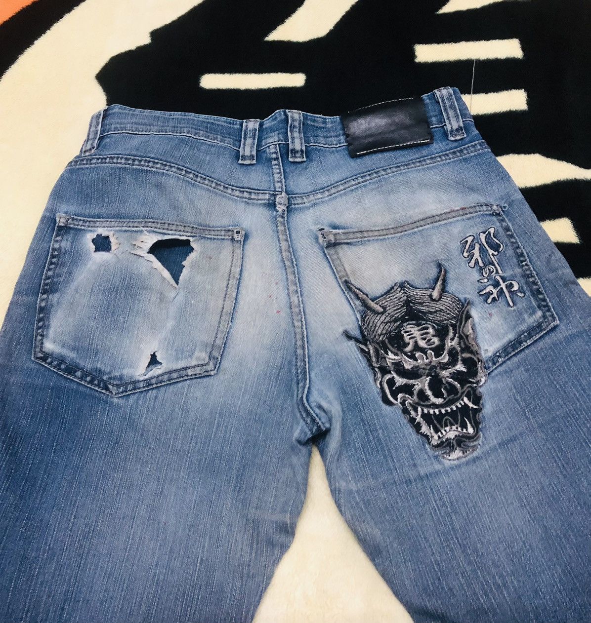 Jean Distressed Japanese brand jeans Size US 29 - 6 Thumbnail