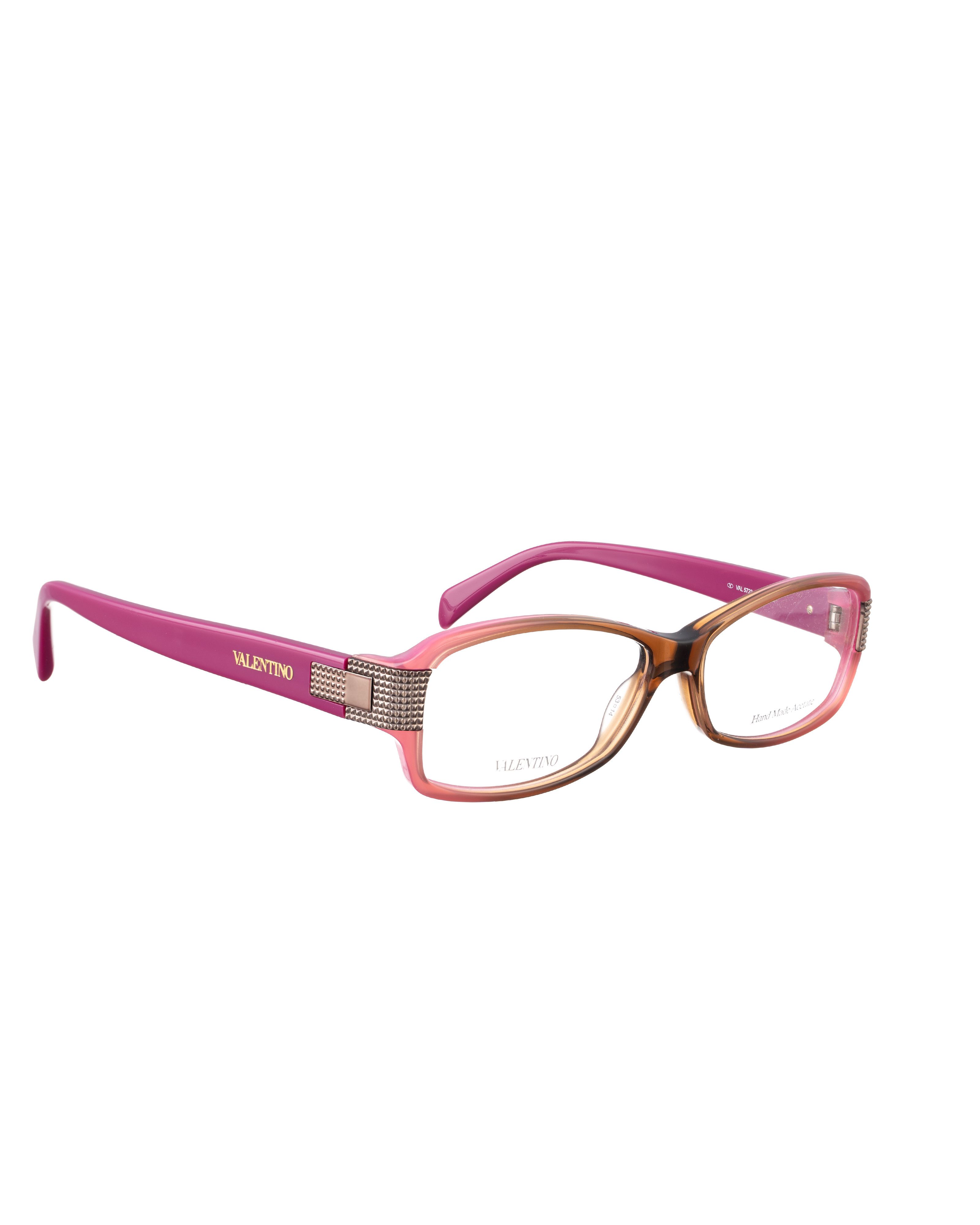 Valentino Valentino '90s Magenta & Brown Gradient Glasses Size ONE SIZE - 1 Thumbnail