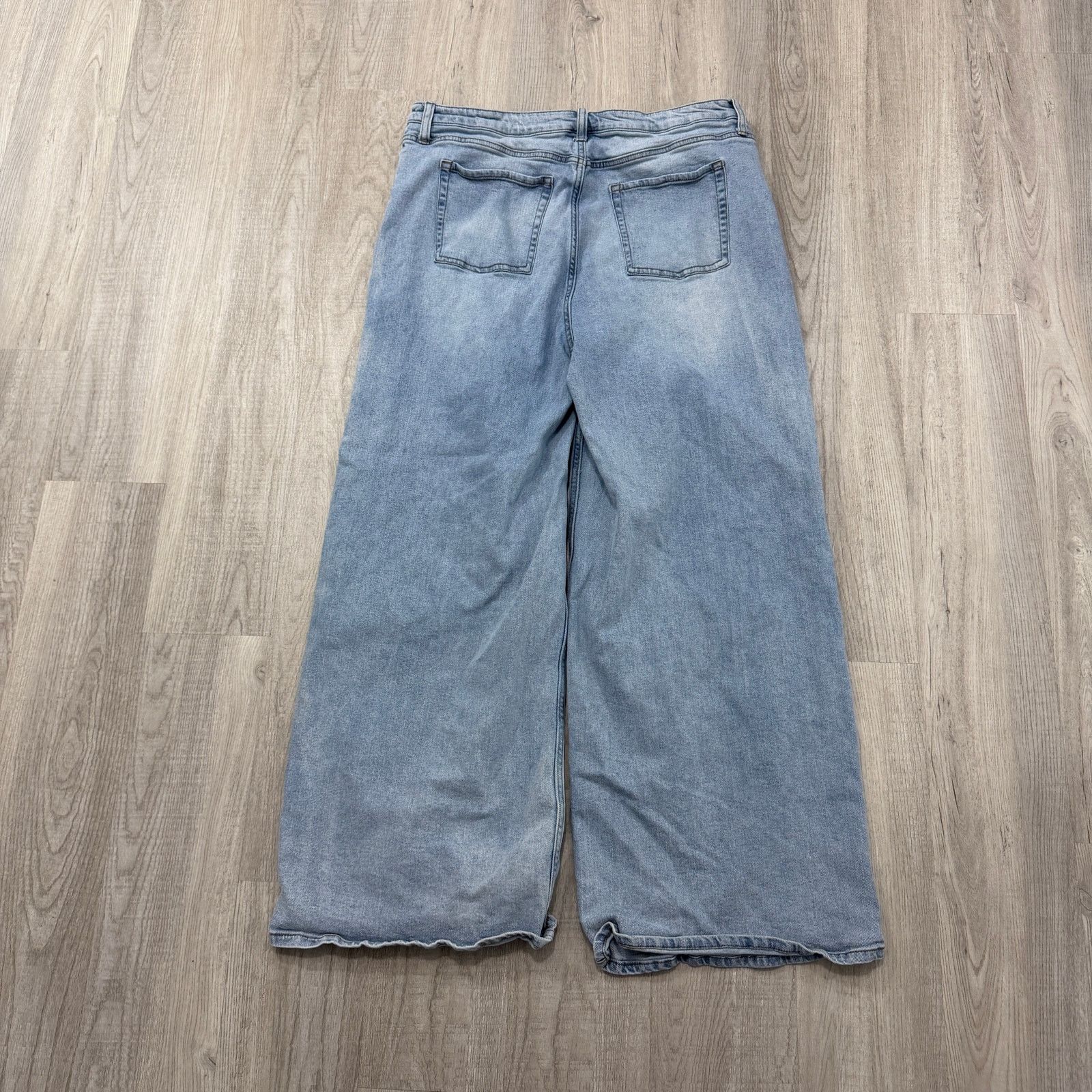 Vintage My Melody & Kuromi Wide Leg Jeans Women's 19 (Fits 36x29) Size 36" / US 14 / IT 50 - 7 Thumbnail