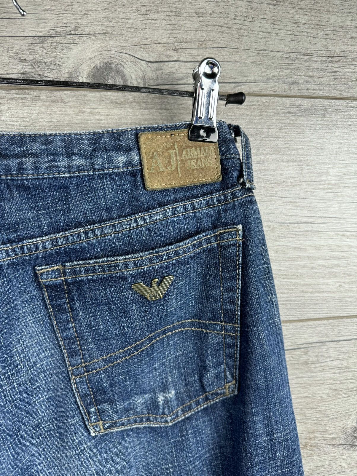 Armani × Vintage Vintage Armani Jeans On A Wide Leg size 29 Size US 29 - 3 Thumbnail