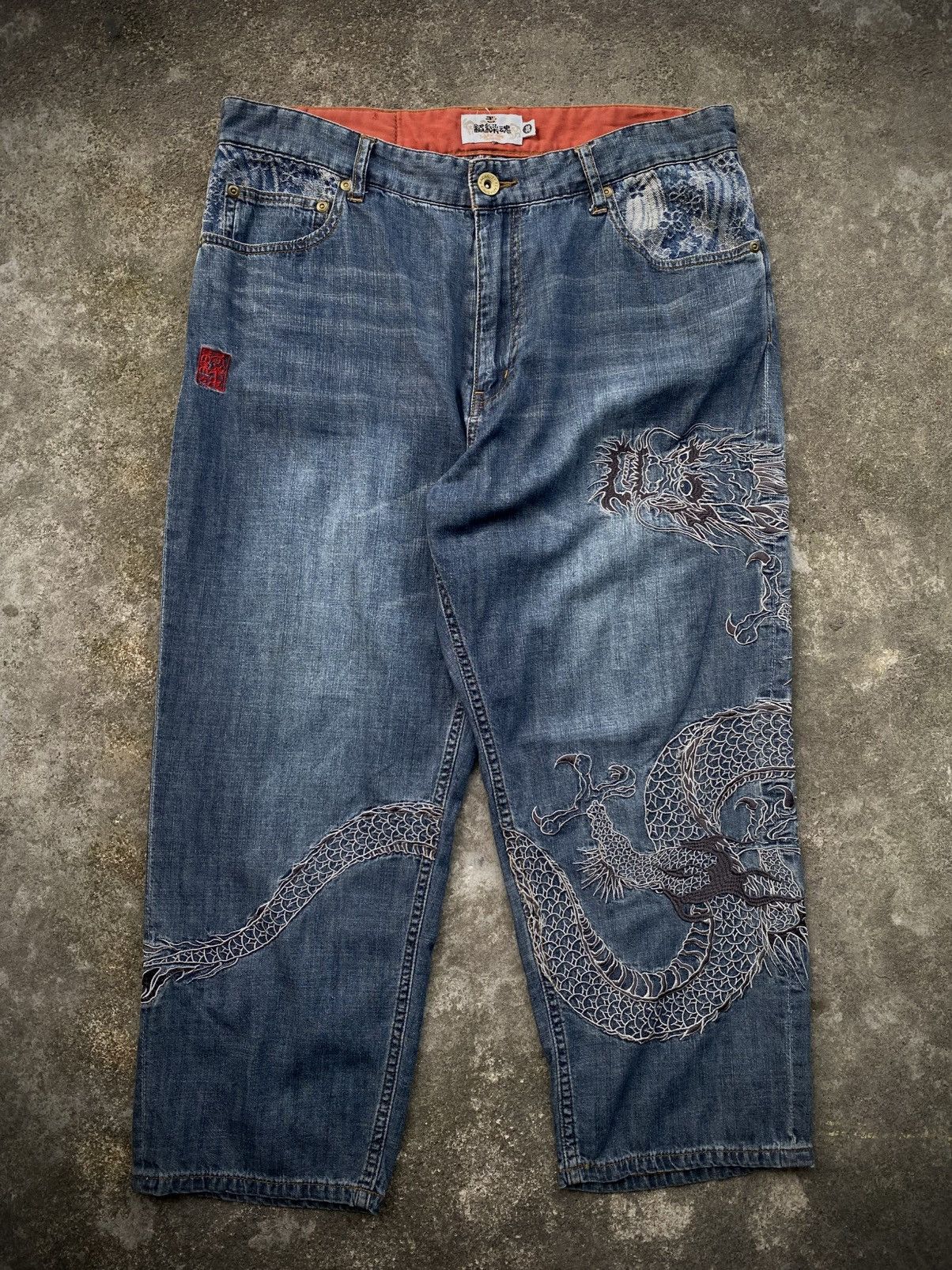 Dragonfly KARAKURI TAMASHII DRAGON JEANS Size US 36 / EU 52 - 1 Thumbnail