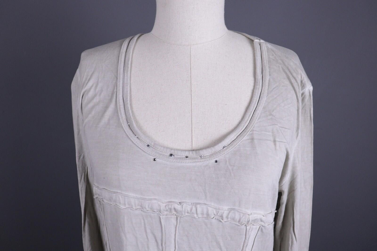 Bottega Veneta Bottega by Elisa Cavaletti Gray Lagenlook Top Shirt Size XXL Size XXL / US 16-18 / IT 52-54 - 4 Thumbnail