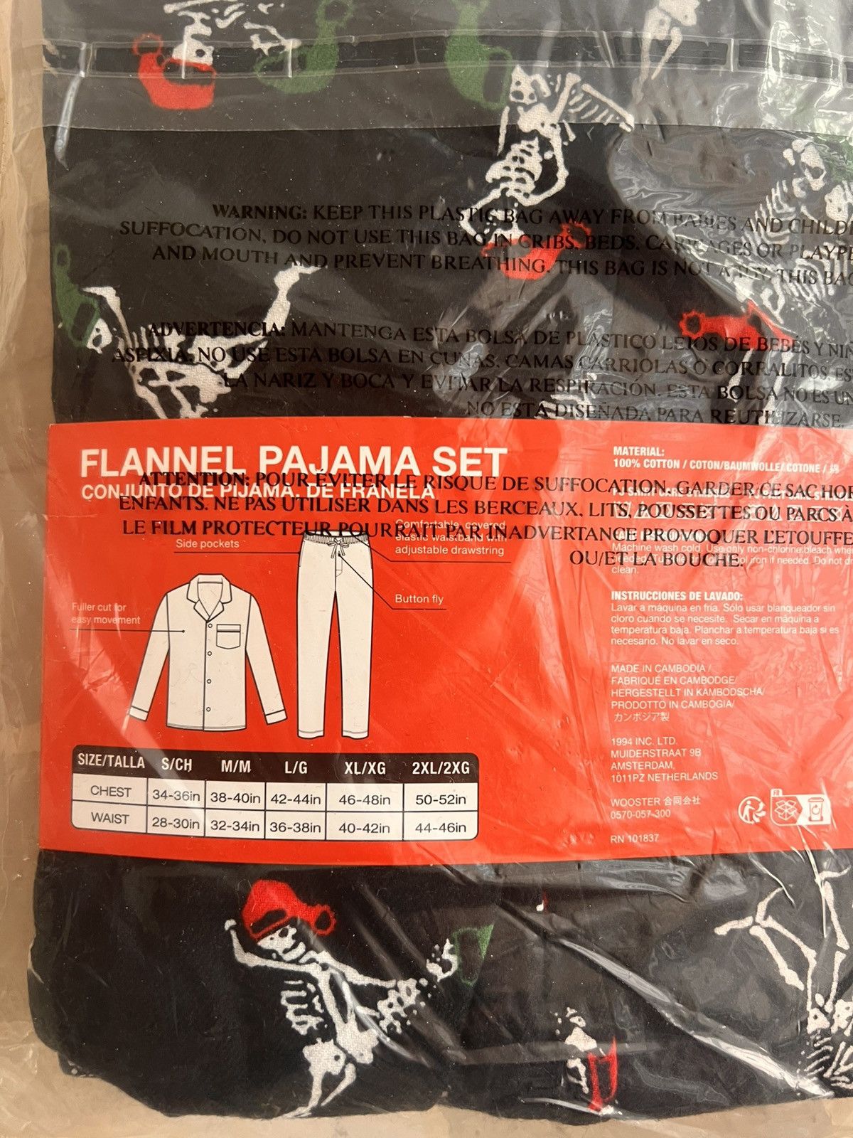Supreme S - Supreme Holiday Pajama Set Black FW25 flannel shirt pant Size ONE SIZE - 7 Thumbnail