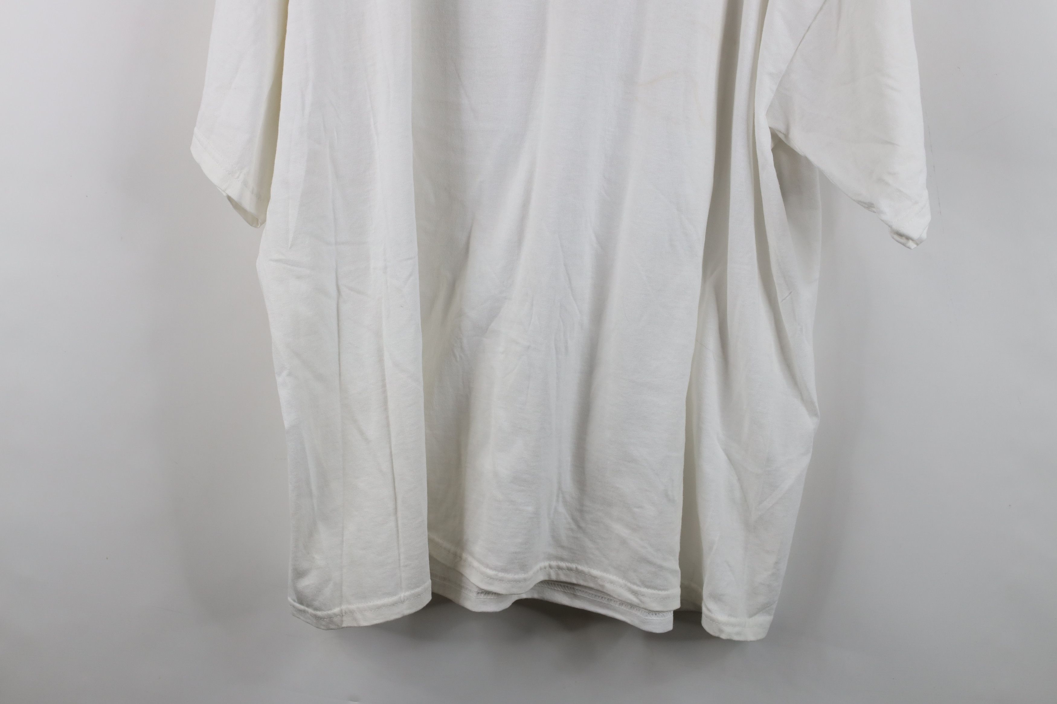 Vintage Deadstock Vintage 90s Y2K Burst Butterfly T-Shirt White Size XXL / US 16-18 / IT 52-54 - 13 Thumbnail