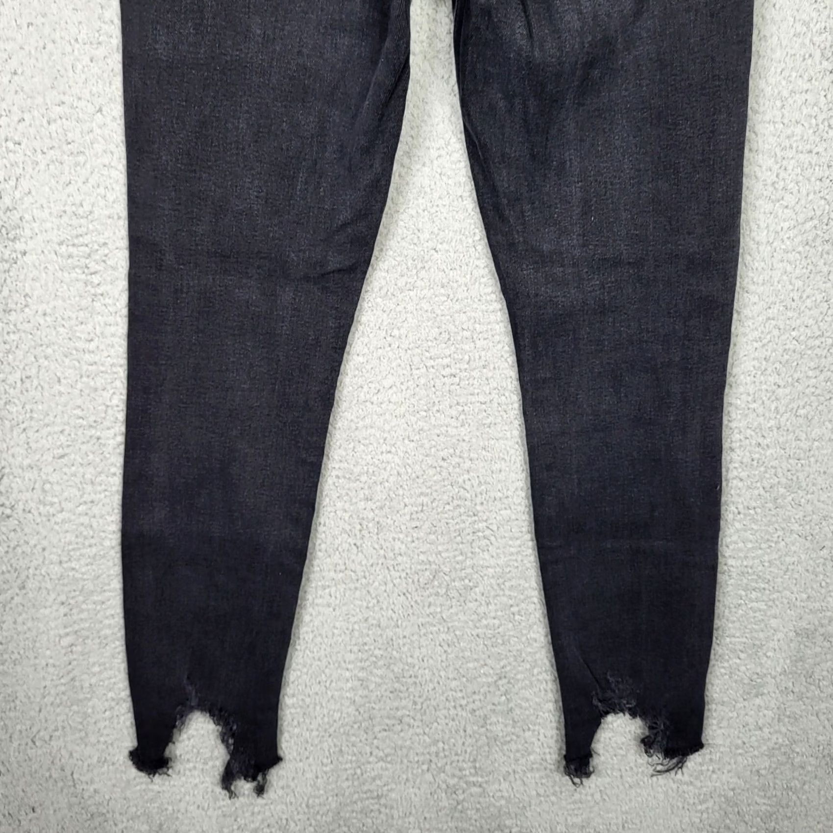 Agolde AGOLDE Jeans Women Skinny Mid-rise Crop 27 Black Light Denim 5-Pocket Brand: AGOLDE Women Size 27 Slim Crop 5-Pocket Black World: 27 Size 27" / US 4 / IT 40 - 7 Thumbnail