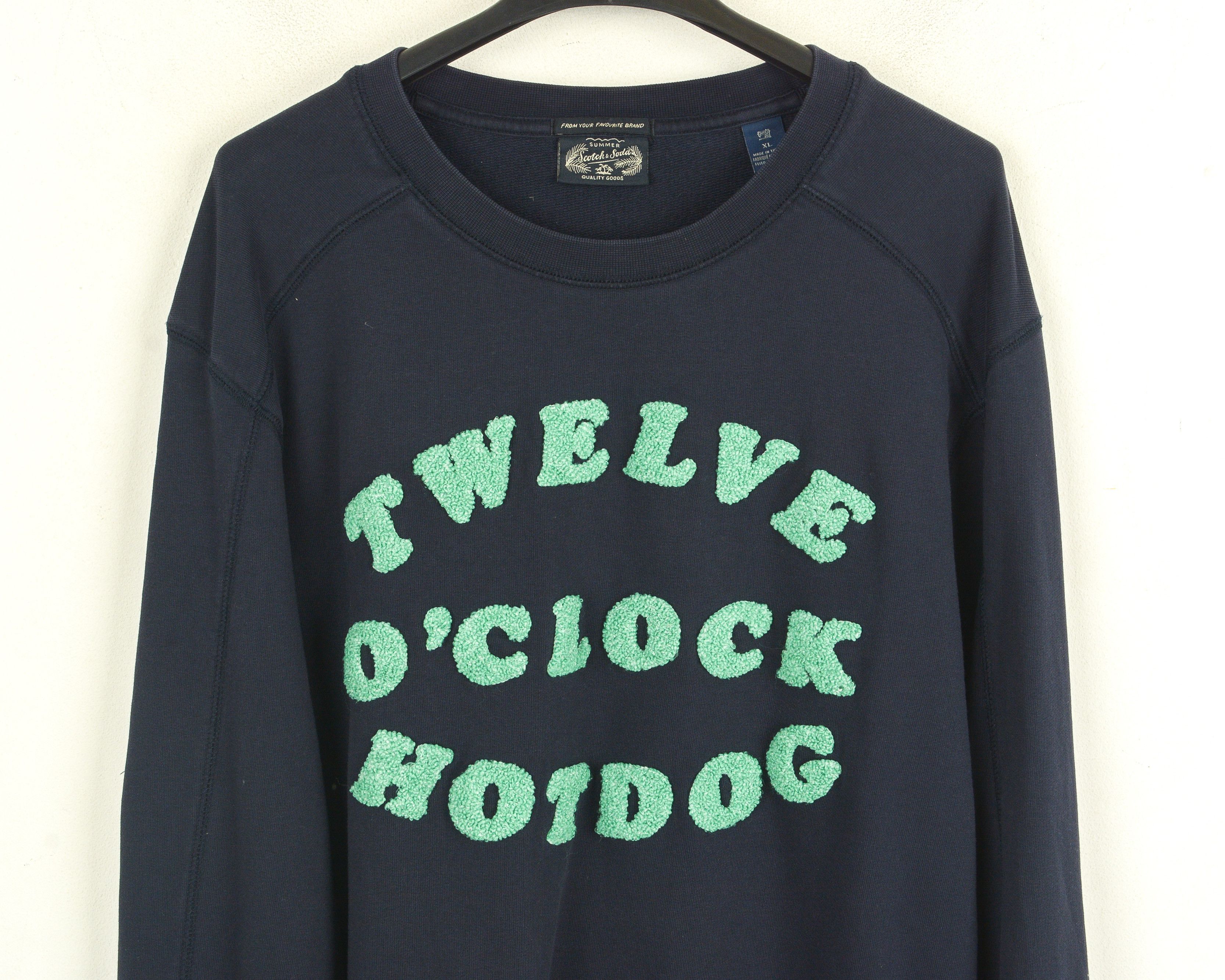 Scotch & Soda XL Men Sweatshirt Sweater Jumper Pullover Cotton Blue Navy Size US XL / EU 56 / 4 - 4 Thumbnail