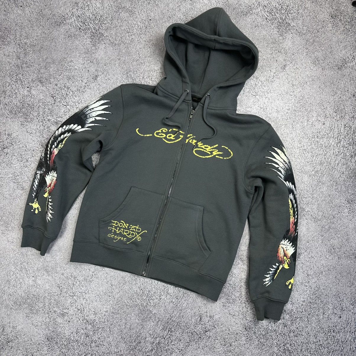 Ed Hardy Ed Hardy x Urban Outfitters Hoodie Full Zip Eagle Y2K Size US M / EU 48-50 / 2 - 1 Thumbnail