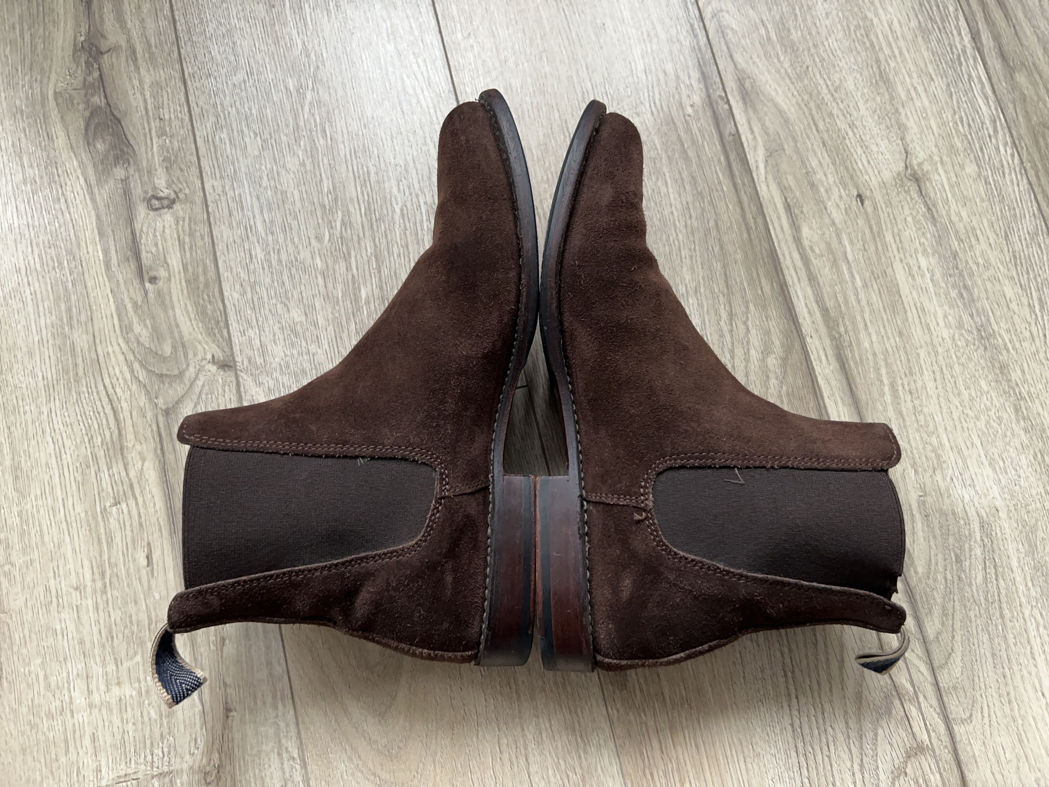 Ludwig Reiter × Vintage Womens Suede Chelsea Boots Brown Size UK 7 EU 40 25 cm Size US 9.5 / IT 39.5 - 4 Thumbnail