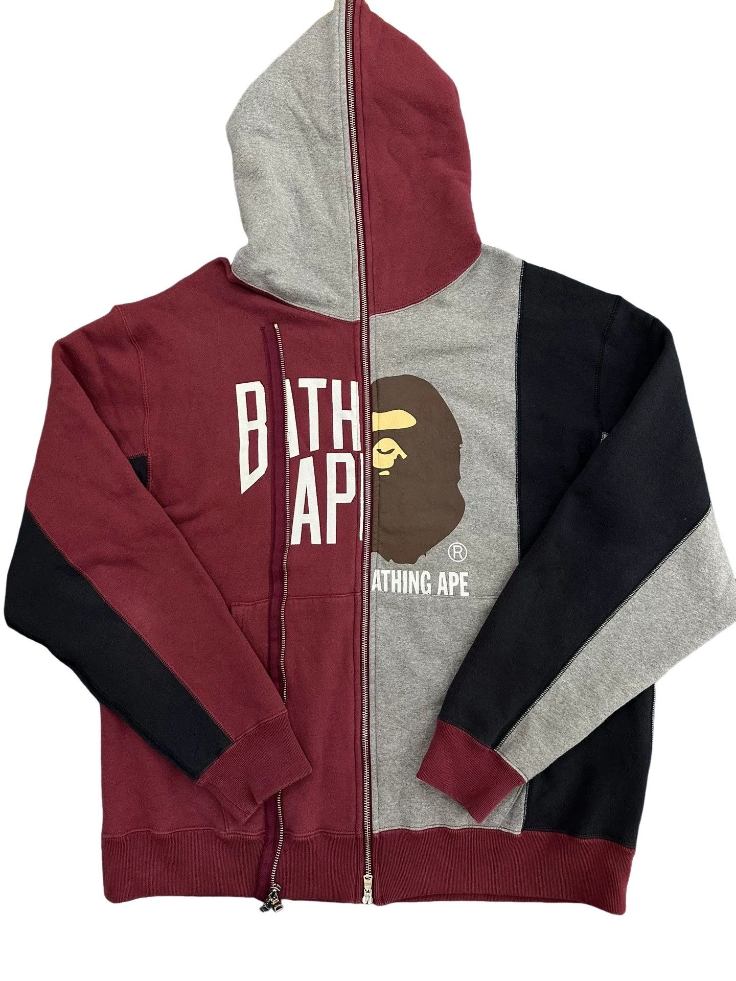 Bape A Bathing Ape Colorblock Zip-Up Hoodie XXL Size US XXL / EU 58 / 5 - 1 Thumbnail