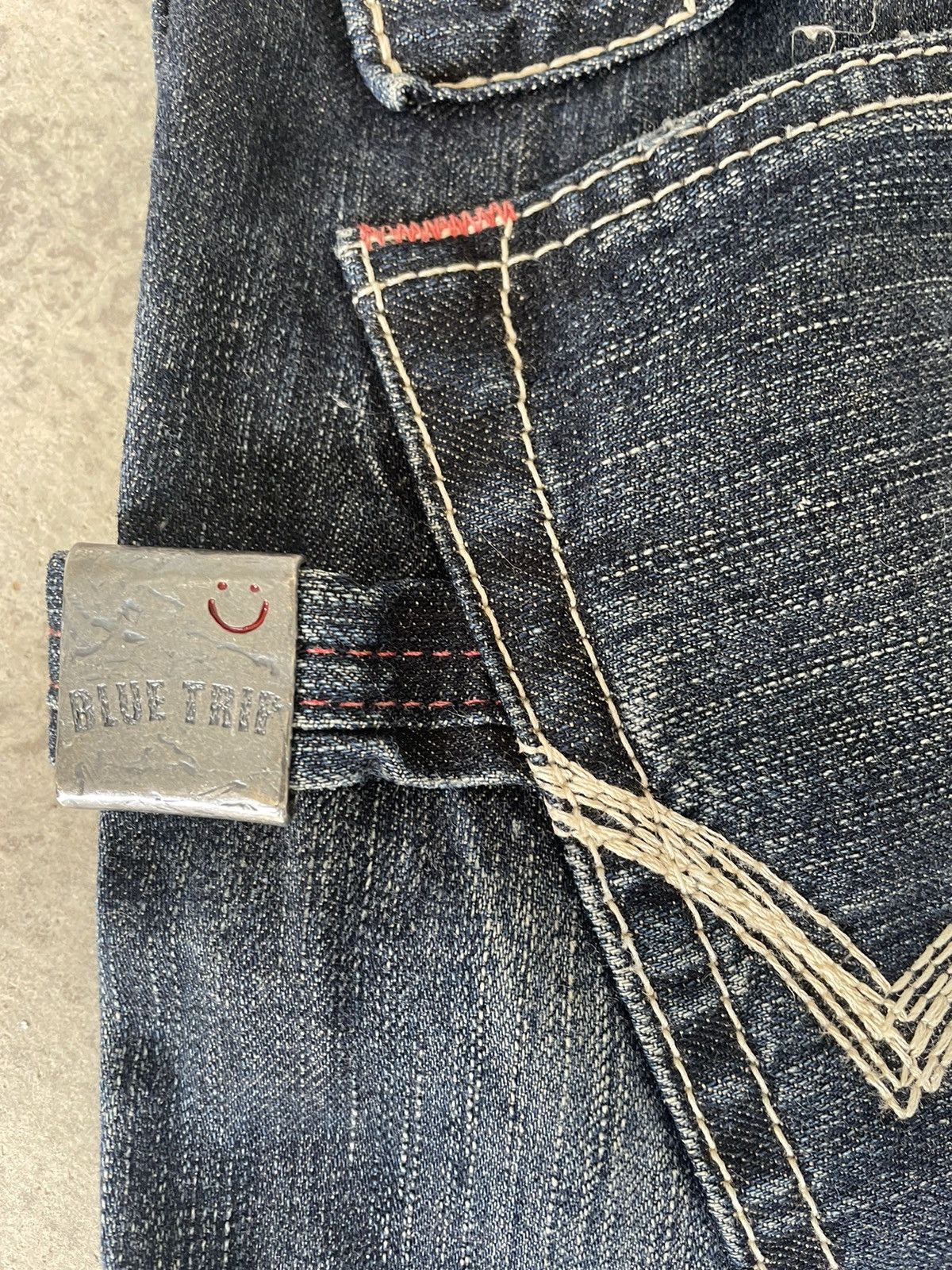 Edwin Edwin Blue Trip Buckle Back Faded Jeans Size US 30 / EU 46 - 6 Thumbnail
