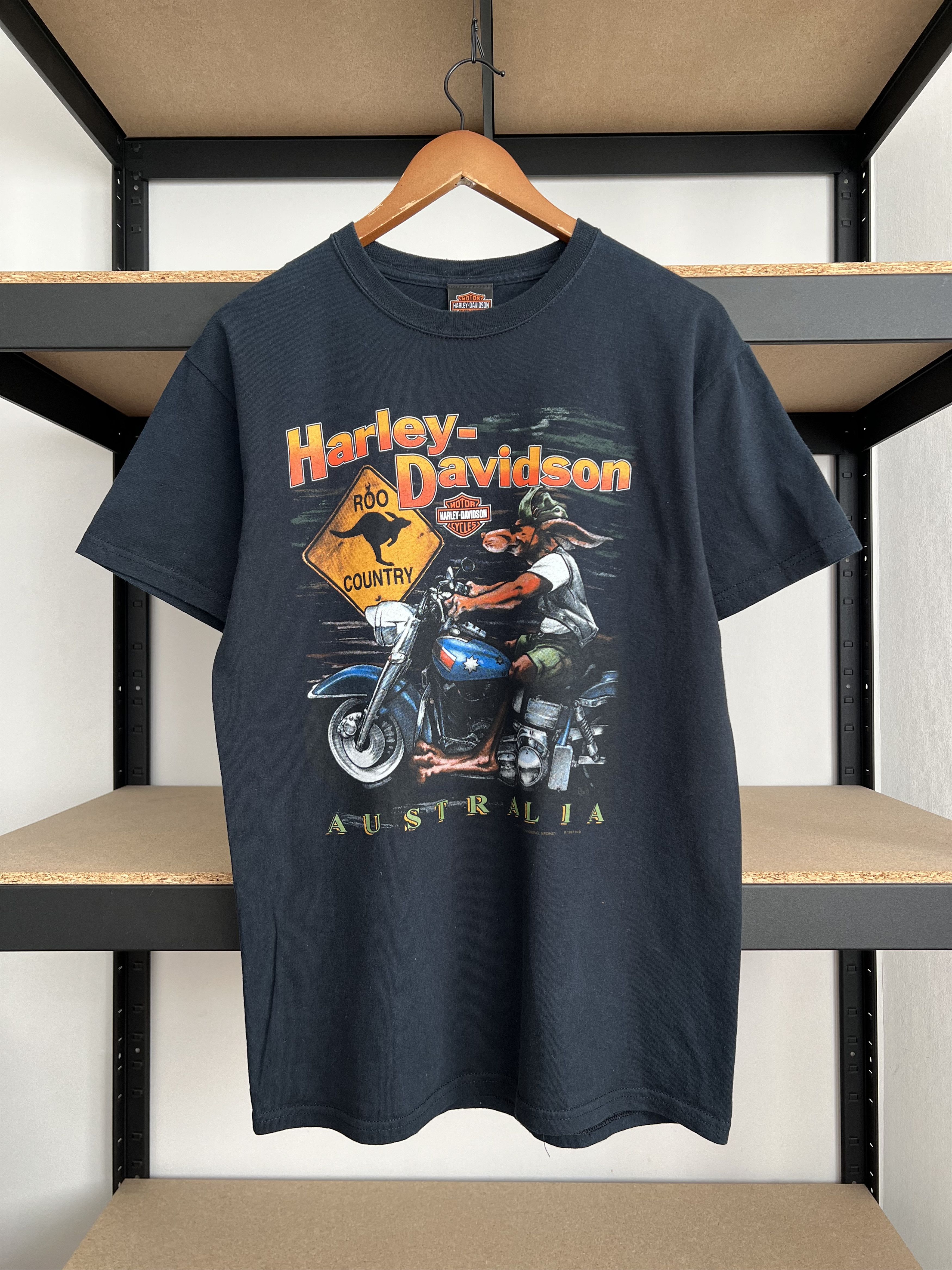 Harley Davidson Vintage 2000s Harley Davidson Australia Kangaroo T-shirt Size US M / EU 48-50 / 2 - 1 Thumbnail